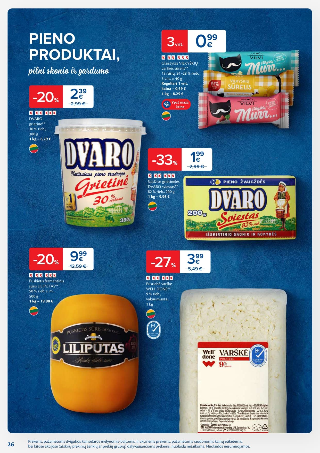 MAXIMA akcijų ir nuolaidų leidinys Nr. 7 nuo 2026.02.10 iki 2026.02.16 - 26