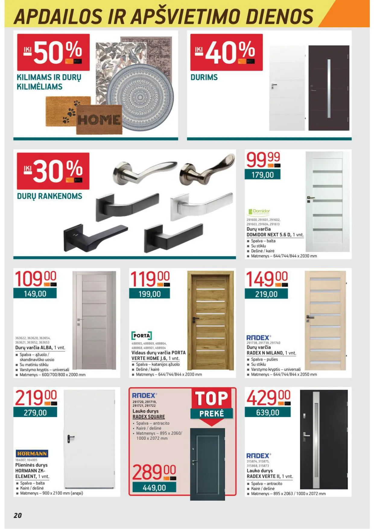 ERMITAŽAS akcijų ir nuolaidų leidinys Nr. 1 nuo 2026.01.05 iki 2026.02.01