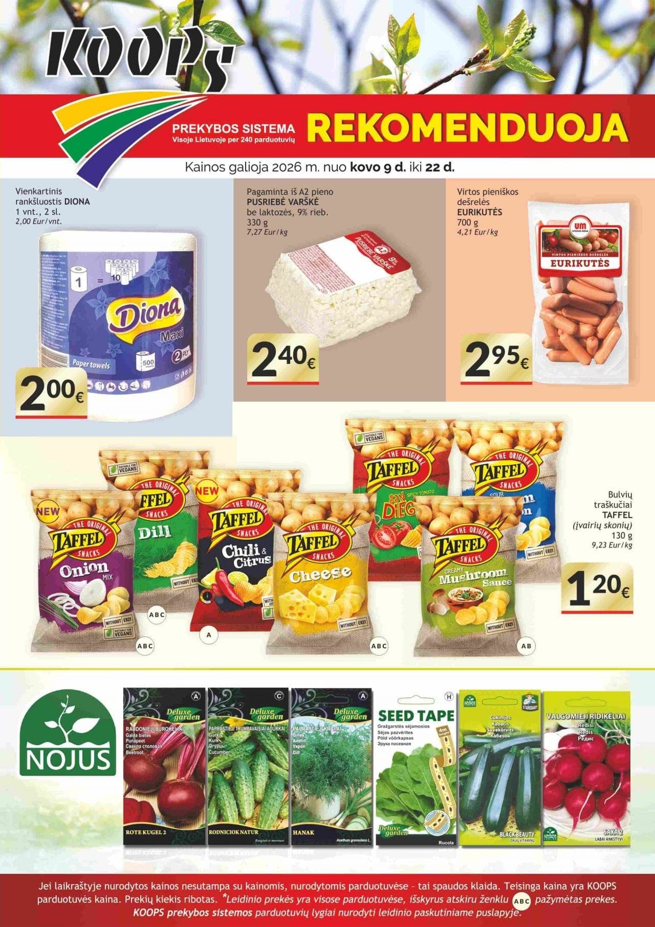 Naujas KOOPS akcijų ir nuolaidų leidinys nuo 2026.03.09 iki 2026.03.22 - 1