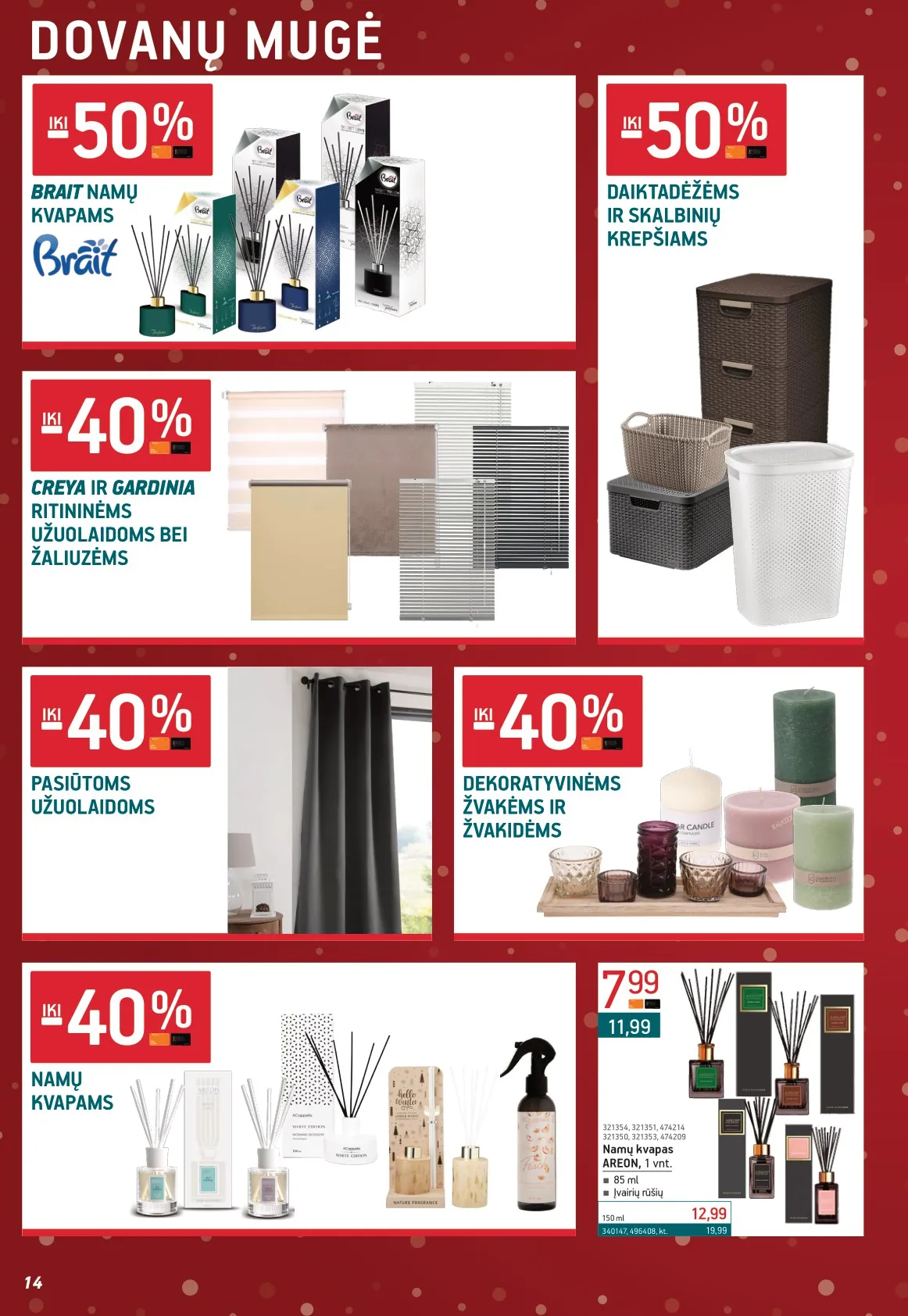 ERMITAŽAS akcijų ir nuolaidų leidinys Nr. 12 nuo 2025.12.01 iki 2026.01.04