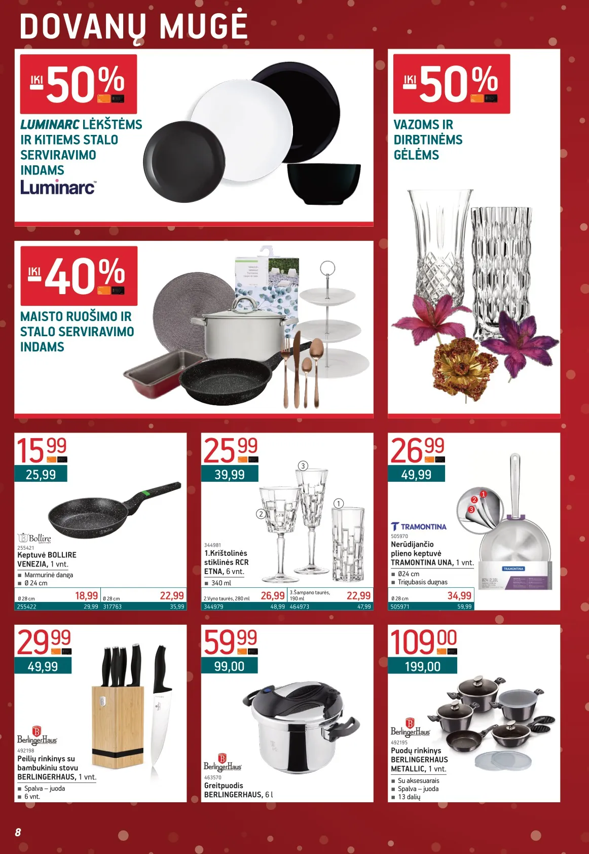 ERMITAŽAS akcijų ir nuolaidų leidinys Nr. 12 nuo 2025.12.01 iki 2026.01.04