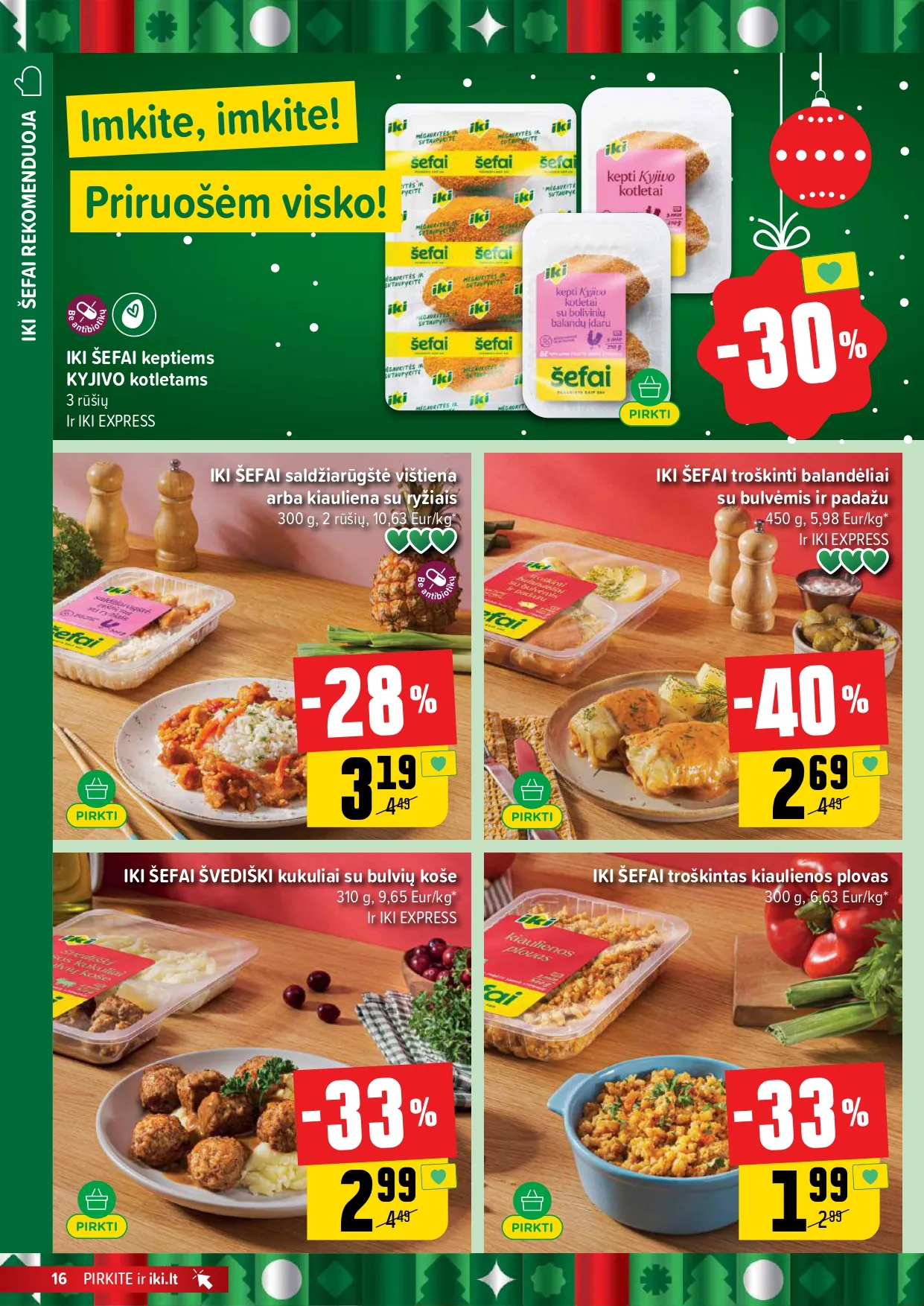 IKI akcijų ir nuolaidų leidinys Nr. 51 nuo 2025.12.15 iki 2025.12.21 - 16