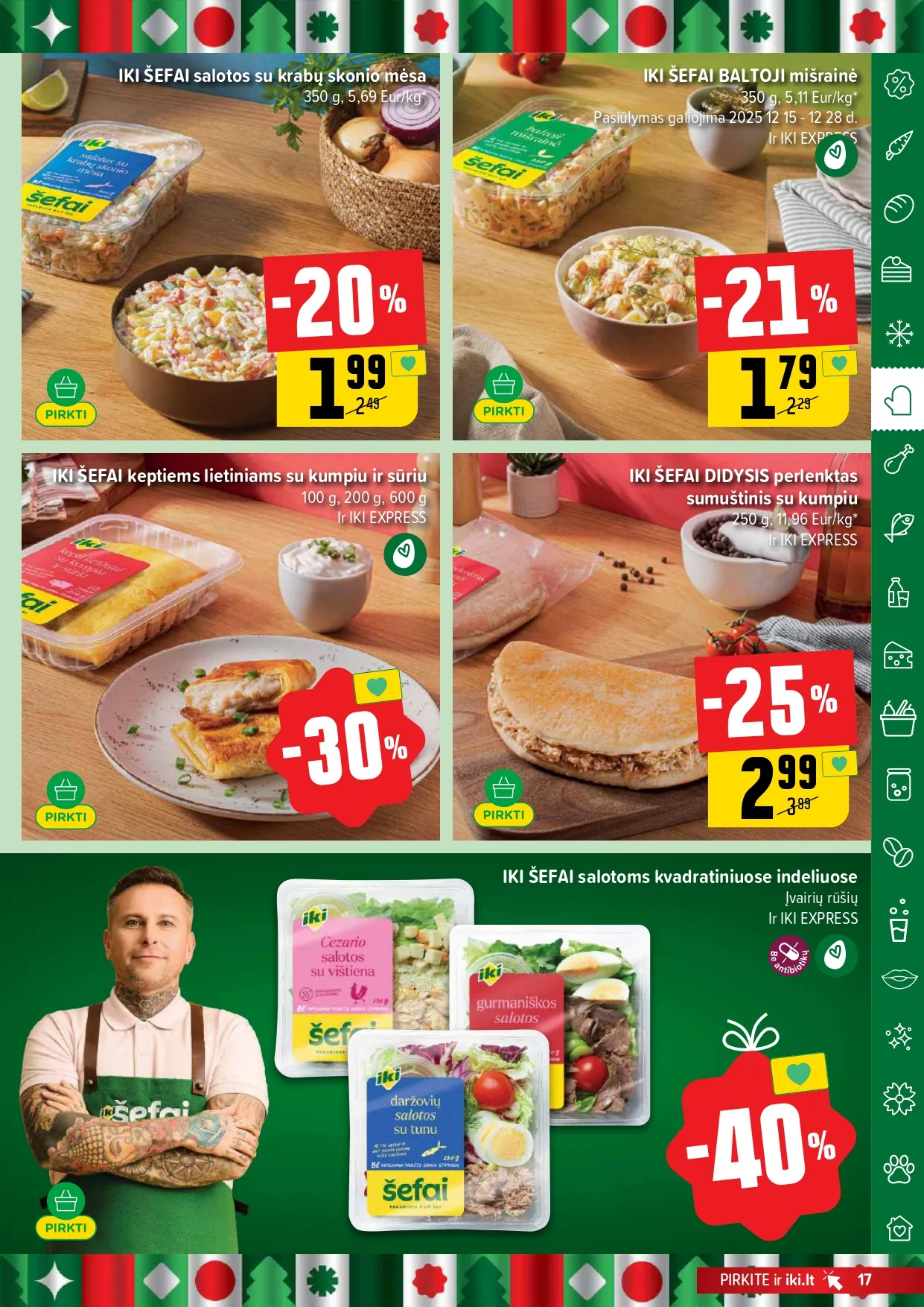 IKI akcijų ir nuolaidų leidinys Nr. 51 nuo 2025.12.15 iki 2025.12.21 - 17
