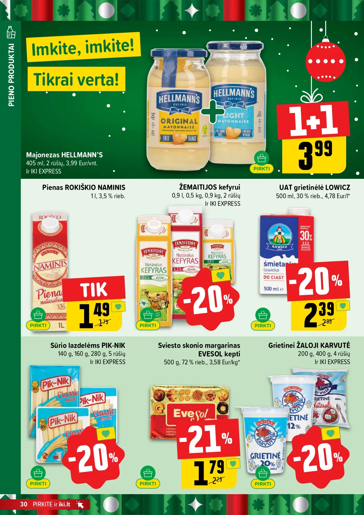 IKI akcijų ir nuolaidų leidinys Nr. 51 nuo 2025.12.15 iki 2025.12.21 - 30