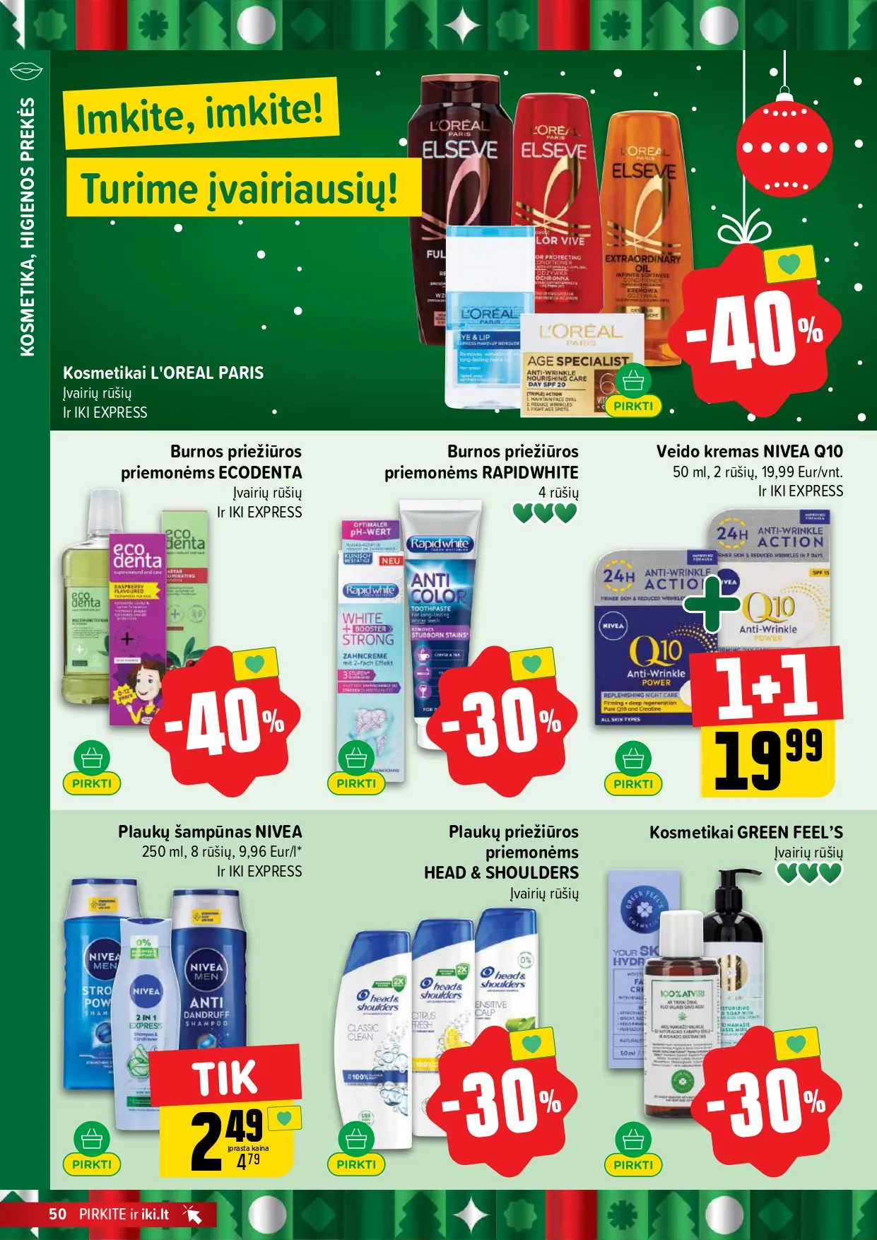 IKI akcijų ir nuolaidų leidinys Nr. 51 nuo 2025.12.15 iki 2025.12.21 - 50