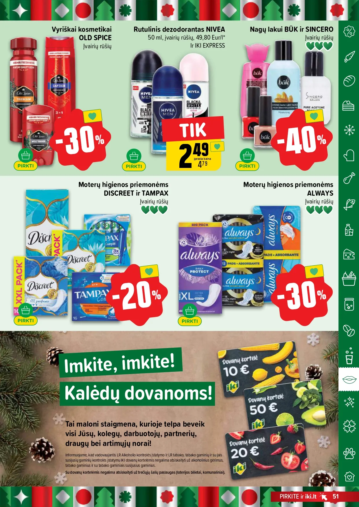 IKI akcijų ir nuolaidų leidinys Nr. 51 nuo 2025.12.15 iki 2025.12.21 - 51