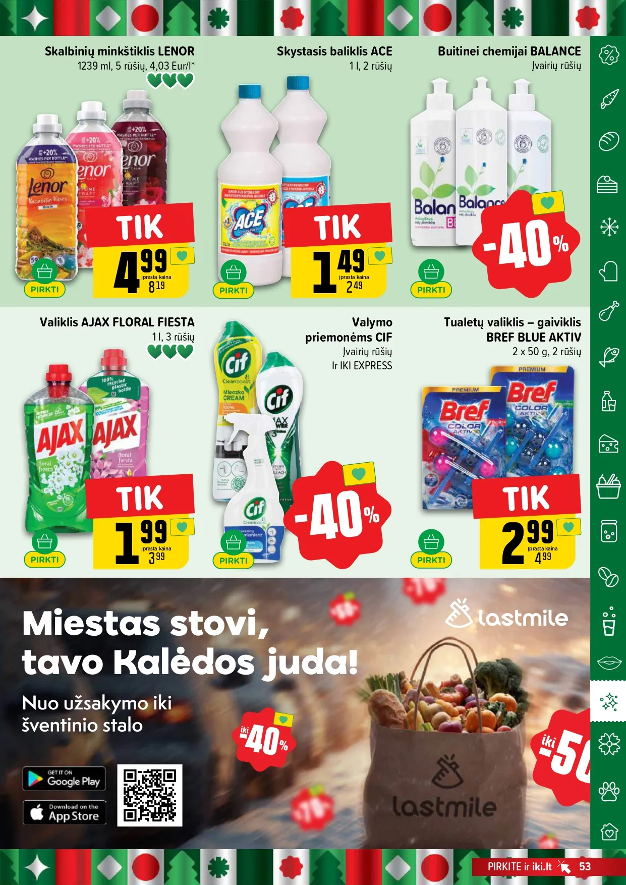 IKI akcijų ir nuolaidų leidinys Nr. 51 nuo 2025.12.15 iki 2025.12.21 - 53