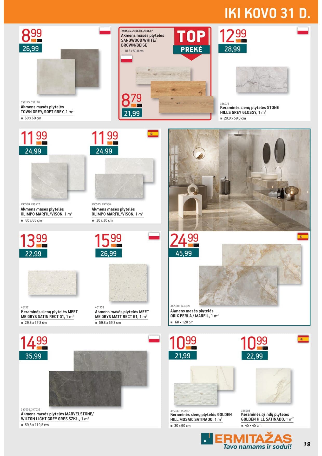 Naujas ERMITAŽAS akcijų ir nuolaidų leidinys Nr. 3 nuo 2026.03.02 iki 2026.03.31 - 19
