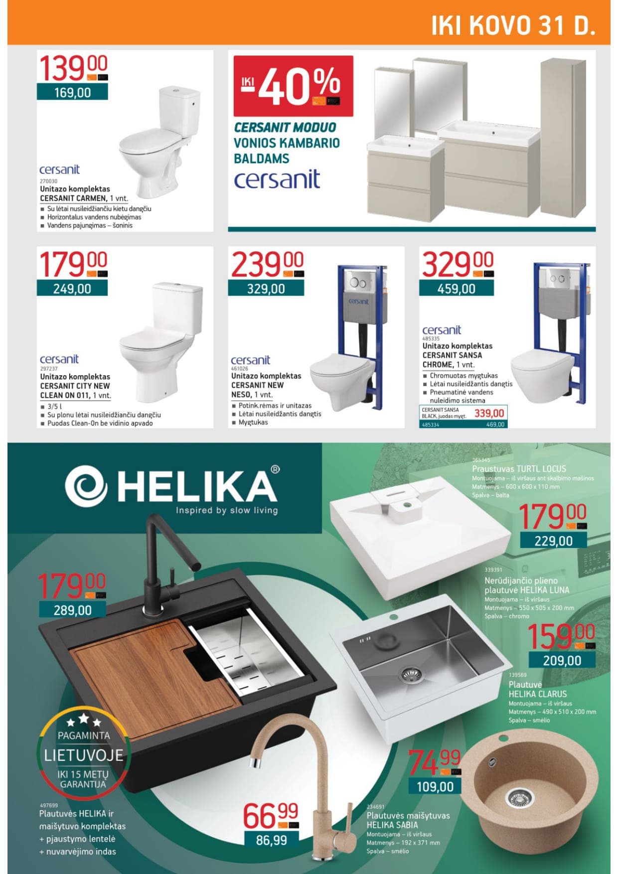 Naujas ERMITAŽAS akcijų ir nuolaidų leidinys Nr. 3 nuo 2026.03.02 iki 2026.03.31 - 23