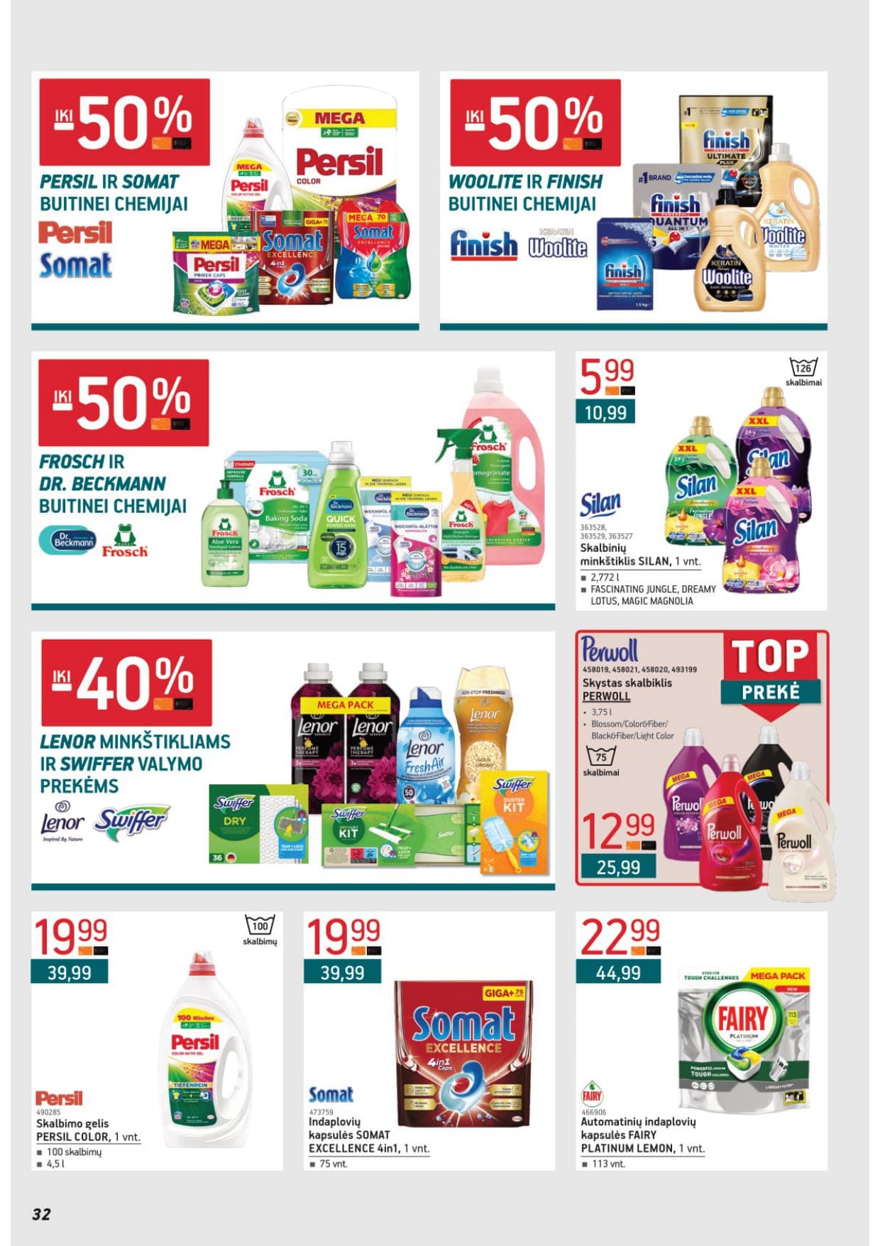 Naujas ERMITAŽAS akcijų ir nuolaidų leidinys Nr. 3 nuo 2026.03.02 iki 2026.03.31 - 32