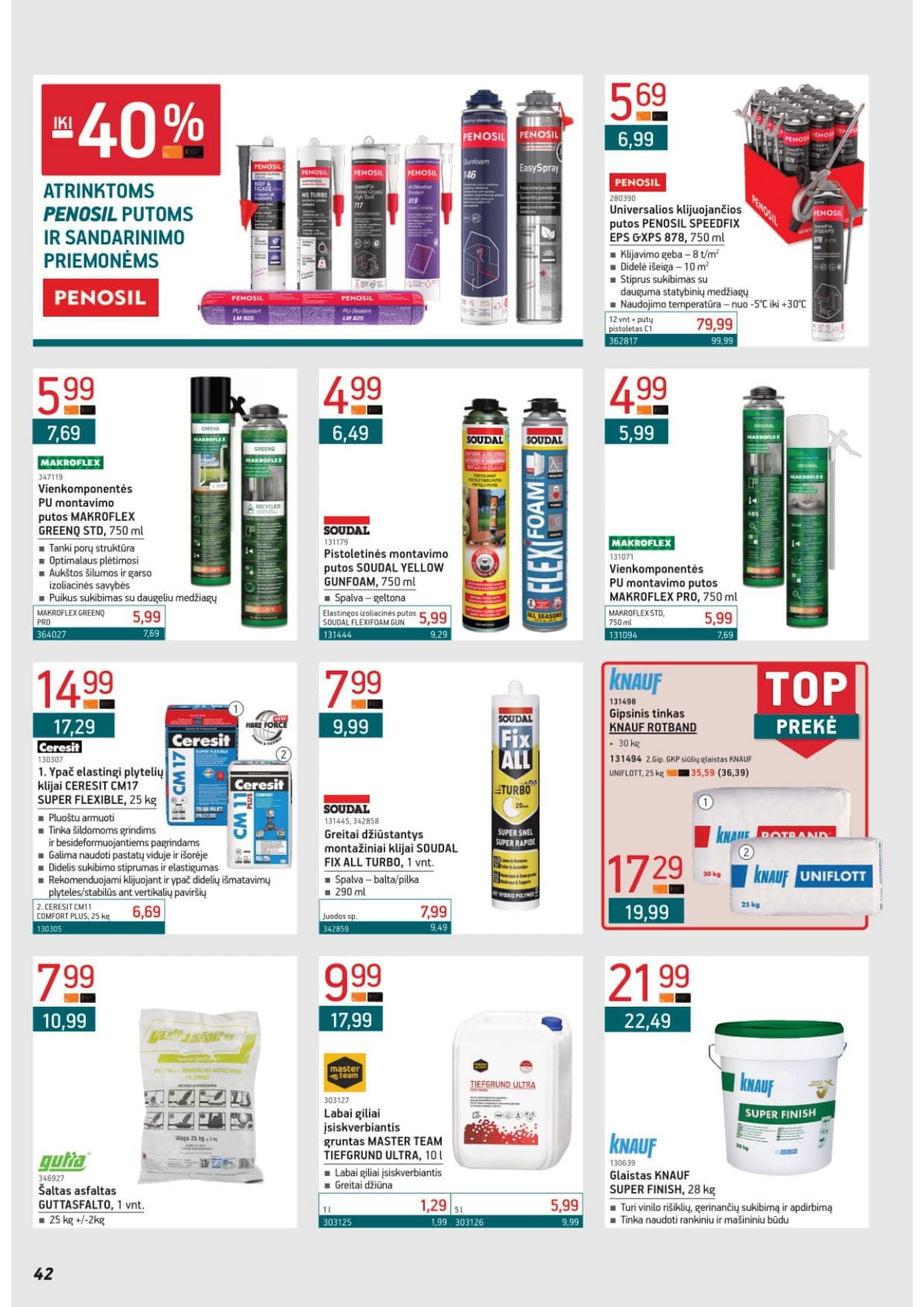 Naujas ERMITAŽAS akcijų ir nuolaidų leidinys Nr. 3 nuo 2026.03.02 iki 2026.03.31 - 42