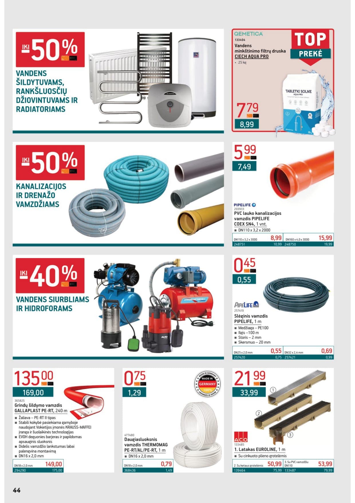 Naujas ERMITAŽAS akcijų ir nuolaidų leidinys Nr. 3 nuo 2026.03.02 iki 2026.03.31 - 44