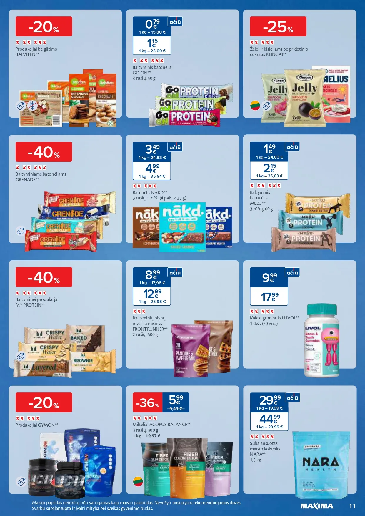 MAXIMA akcijų ir nuolaidų leidinys Nr. 5 nuo 2026.01.27 iki 2026.02.02 - 11