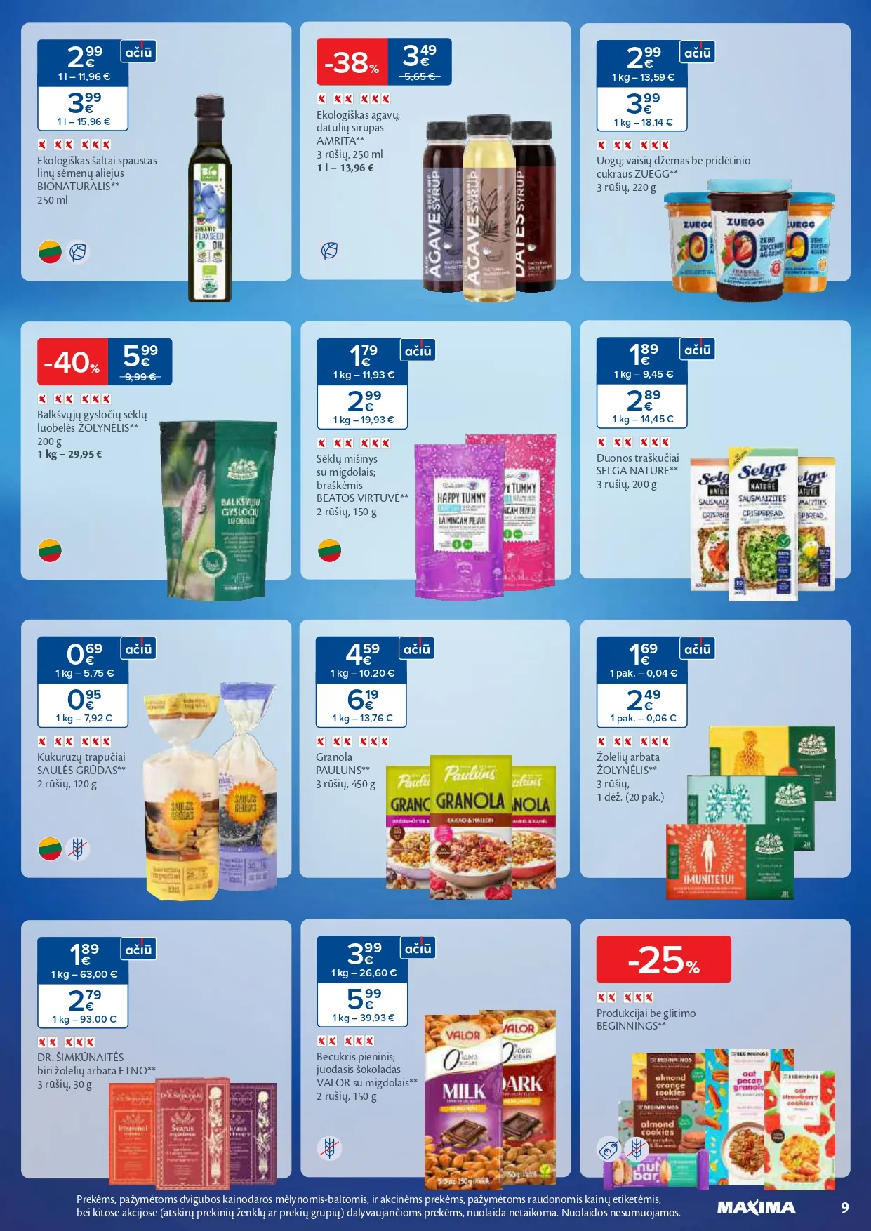 MAXIMA akcijų ir nuolaidų leidinys Nr. 5 nuo 2026.01.27 iki 2026.02.02 - 9
