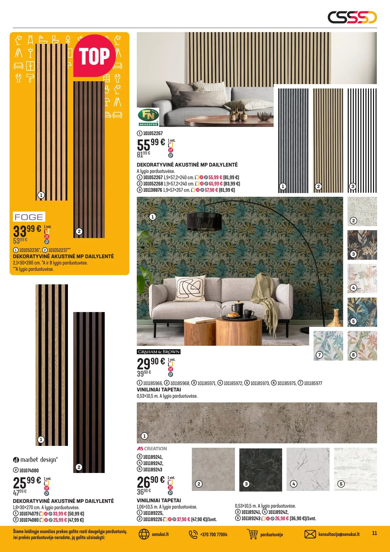 SENUKAI akcijų ir nuolaidų leidinys Nr.27 nuo 2025.11.12 iki 2025.12.08 - 11