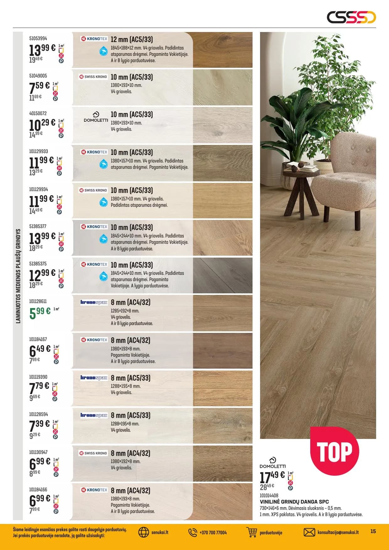 SENUKAI akcijų ir nuolaidų leidinys Nr.27 nuo 2025.11.12 iki 2025.12.08 - 15