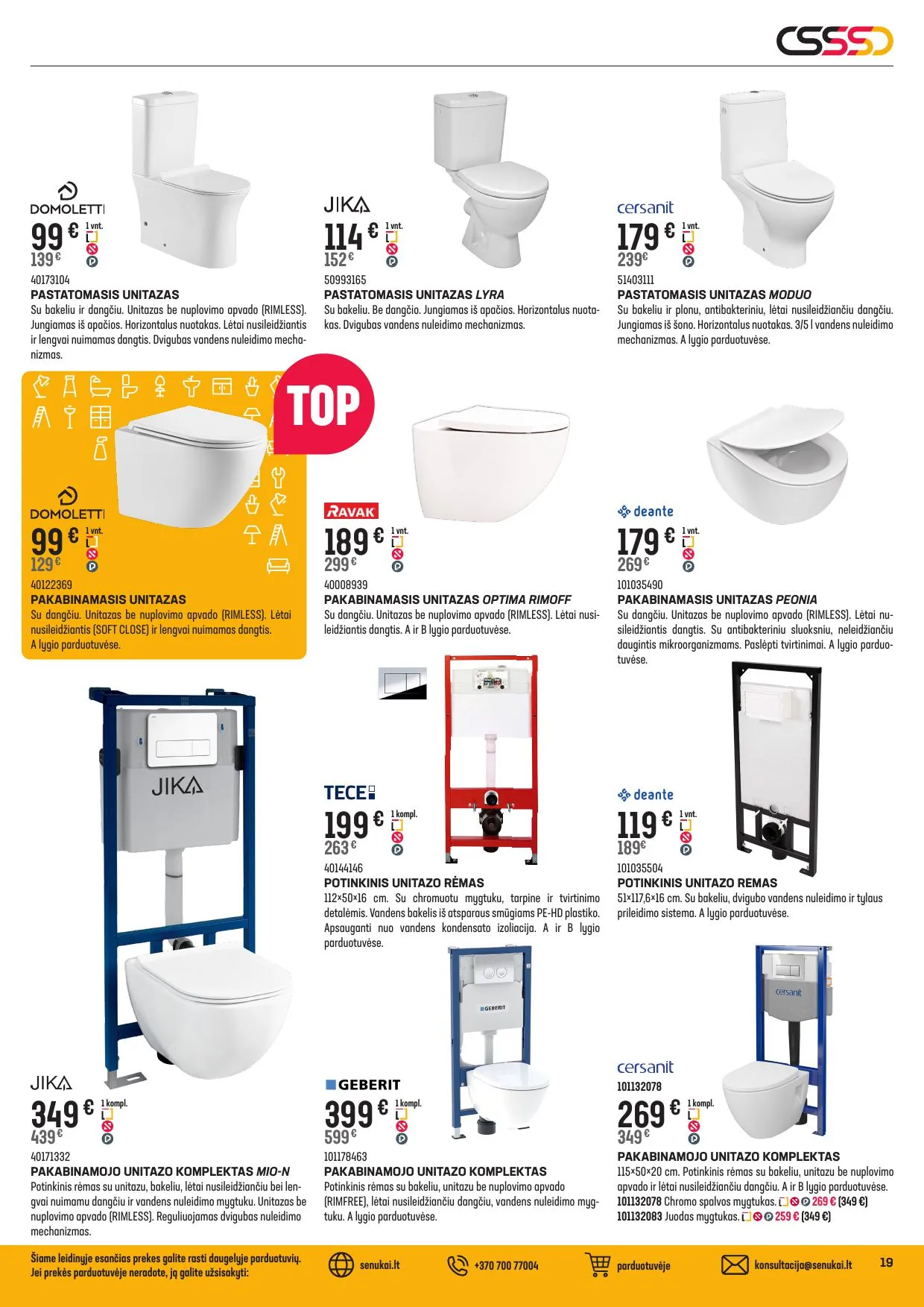 SENUKAI akcijų ir nuolaidų leidinys Nr.27 nuo 2025.11.12 iki 2025.12.08 - 19