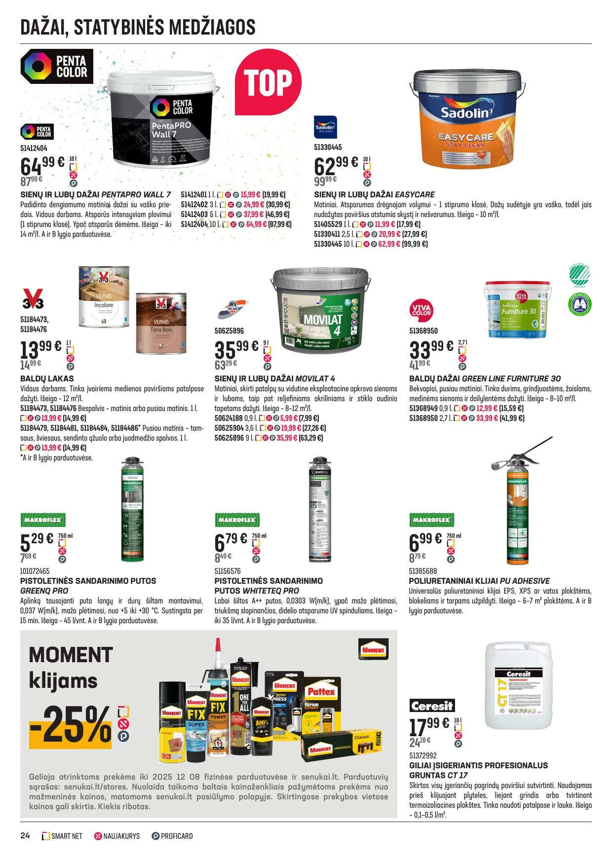 SENUKAI akcijų ir nuolaidų leidinys Nr.27 nuo 2025.11.12 iki 2025.12.08 - 24