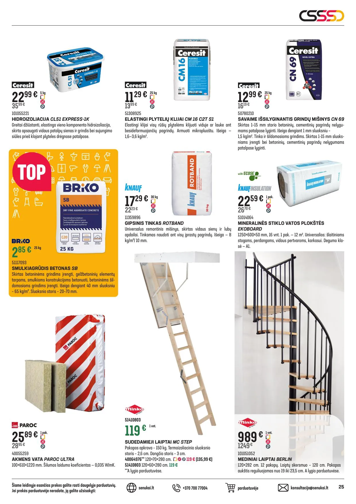 SENUKAI akcijų ir nuolaidų leidinys Nr.27 nuo 2025.11.12 iki 2025.12.08 - 25