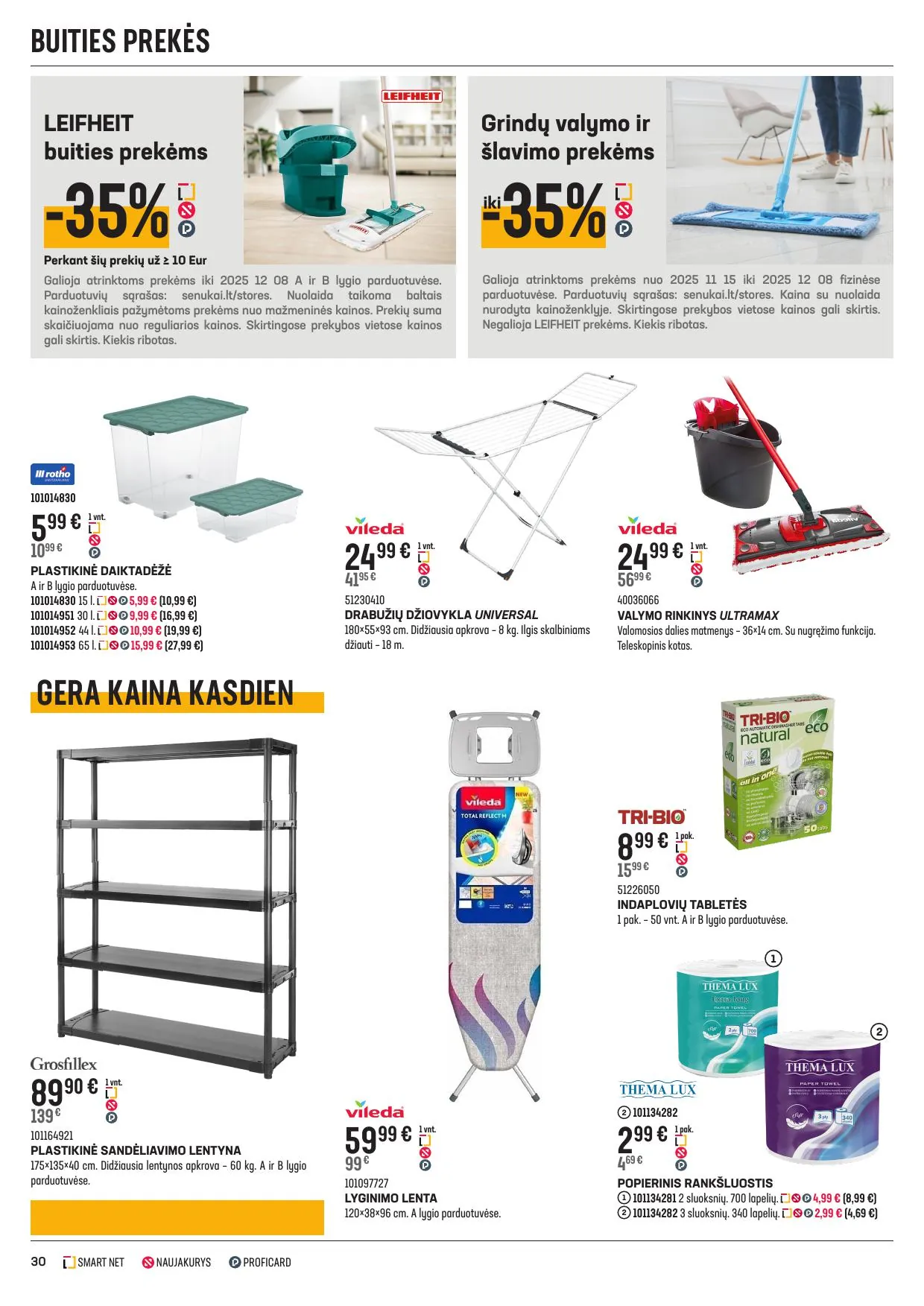 SENUKAI akcijų ir nuolaidų leidinys Nr.27 nuo 2025.11.12 iki 2025.12.08 - 30
