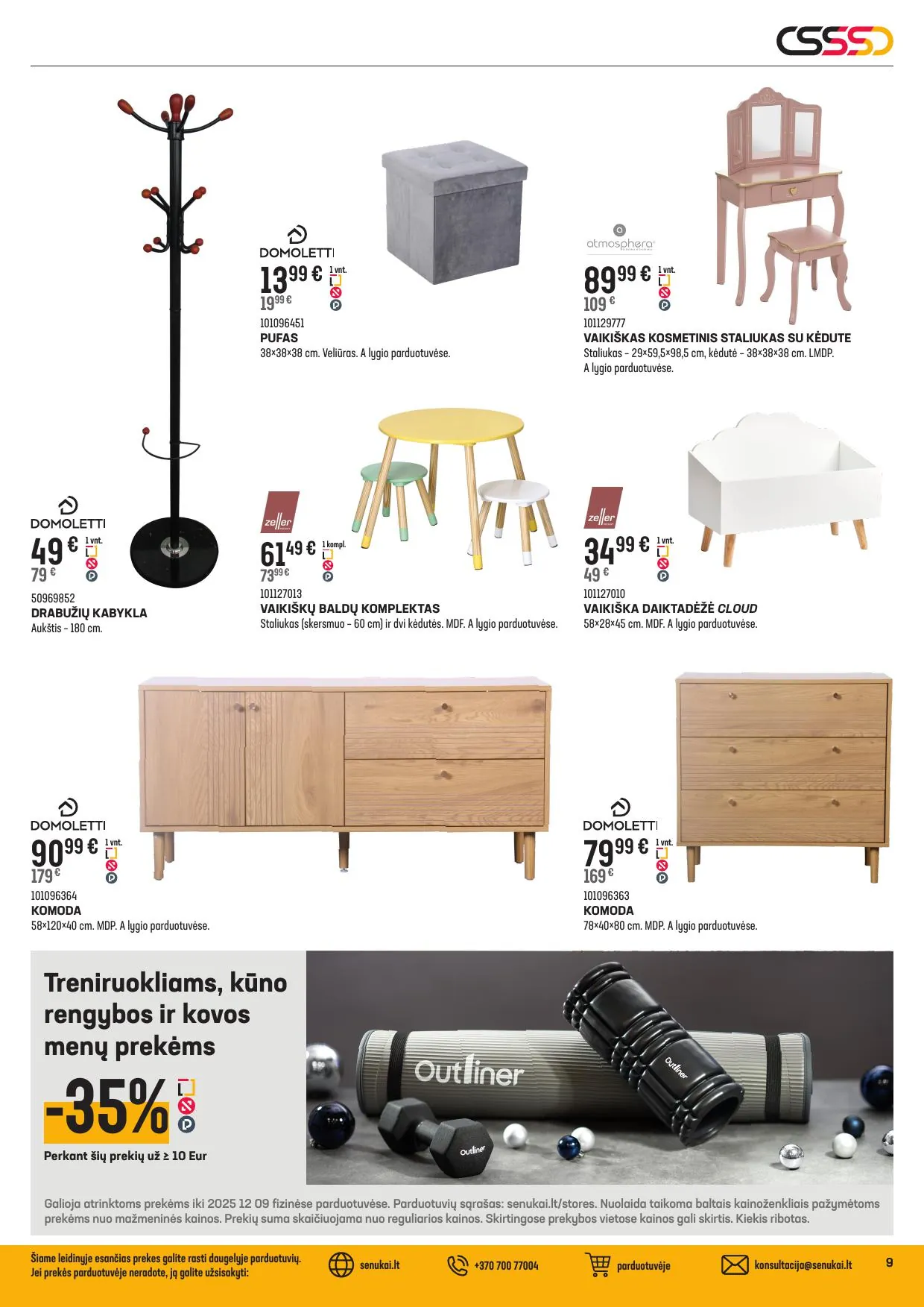 SENUKAI akcijų ir nuolaidų leidinys Nr.27 nuo 2025.11.12 iki 2025.12.08 - 9