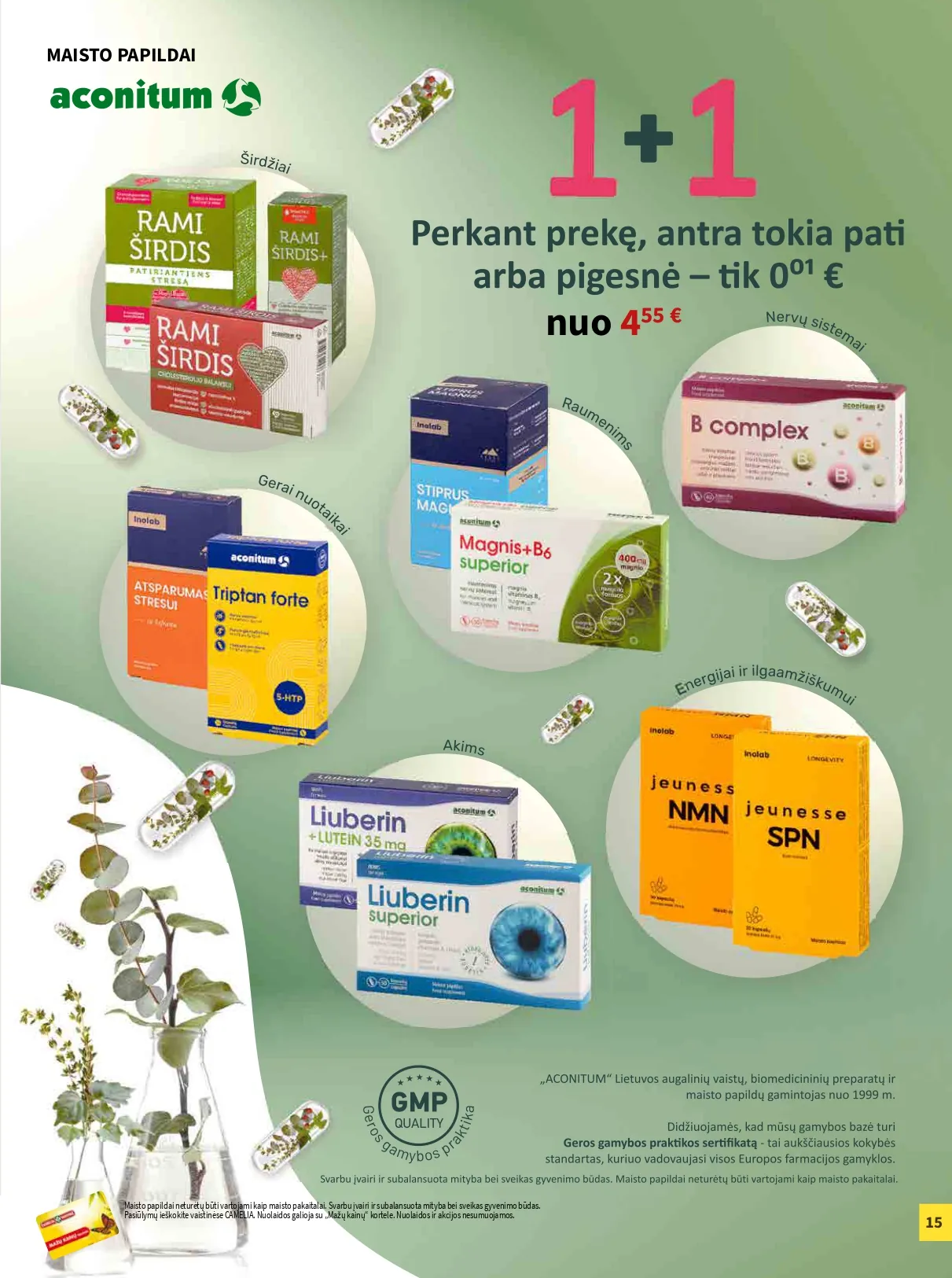 CAMELIA vaistinės akcijų ir nuolaidų leidinys Nr. 2 nuo 2025.02.01 iki 2026.02.28 - 15