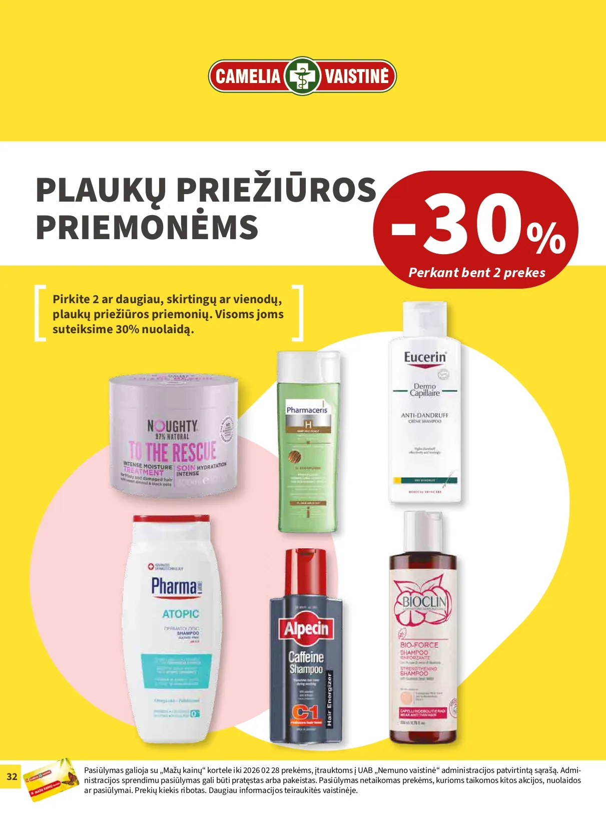 CAMELIA vaistinės akcijų ir nuolaidų leidinys Nr. 2 nuo 2025.02.01 iki 2026.02.28 - 32