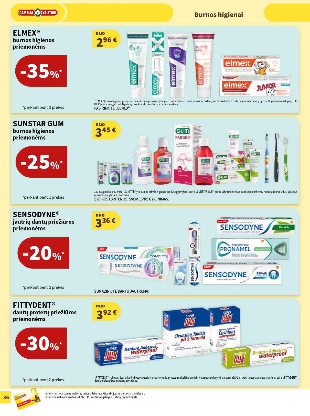 CAMELIA vaistinės akcijų ir nuolaidų leidinys Nr. 2 nuo 2025.02.01 iki 2026.02.28 - 36
