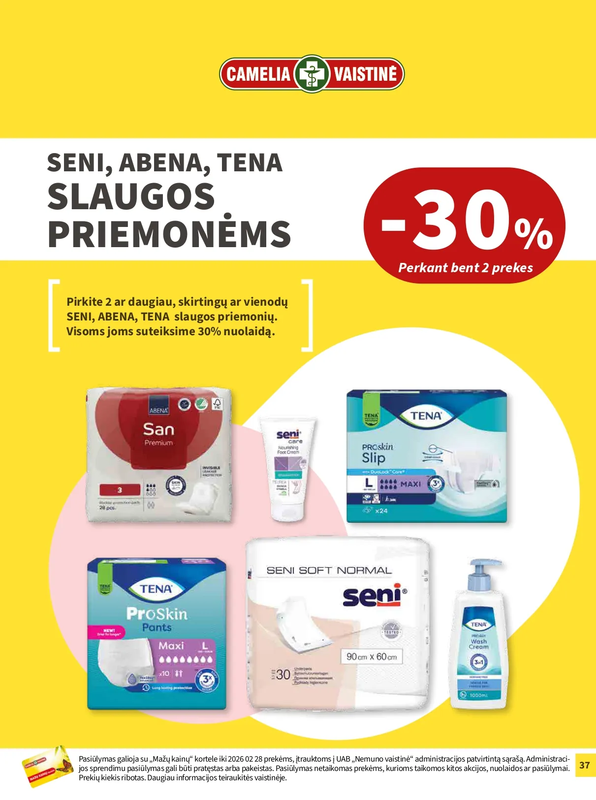 CAMELIA vaistinės akcijų ir nuolaidų leidinys Nr. 2 nuo 2025.02.01 iki 2026.02.28 - 37