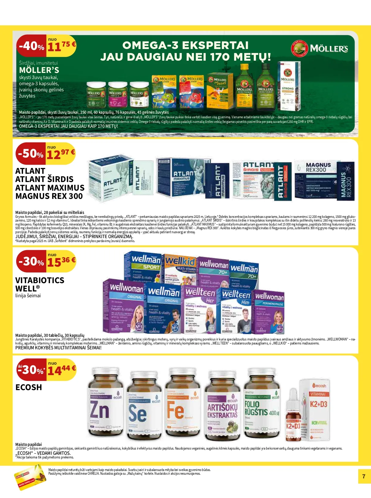 CAMELIA vaistinės akcijų ir nuolaidų leidinys Nr. 2 nuo 2025.02.01 iki 2026.02.28 - 7