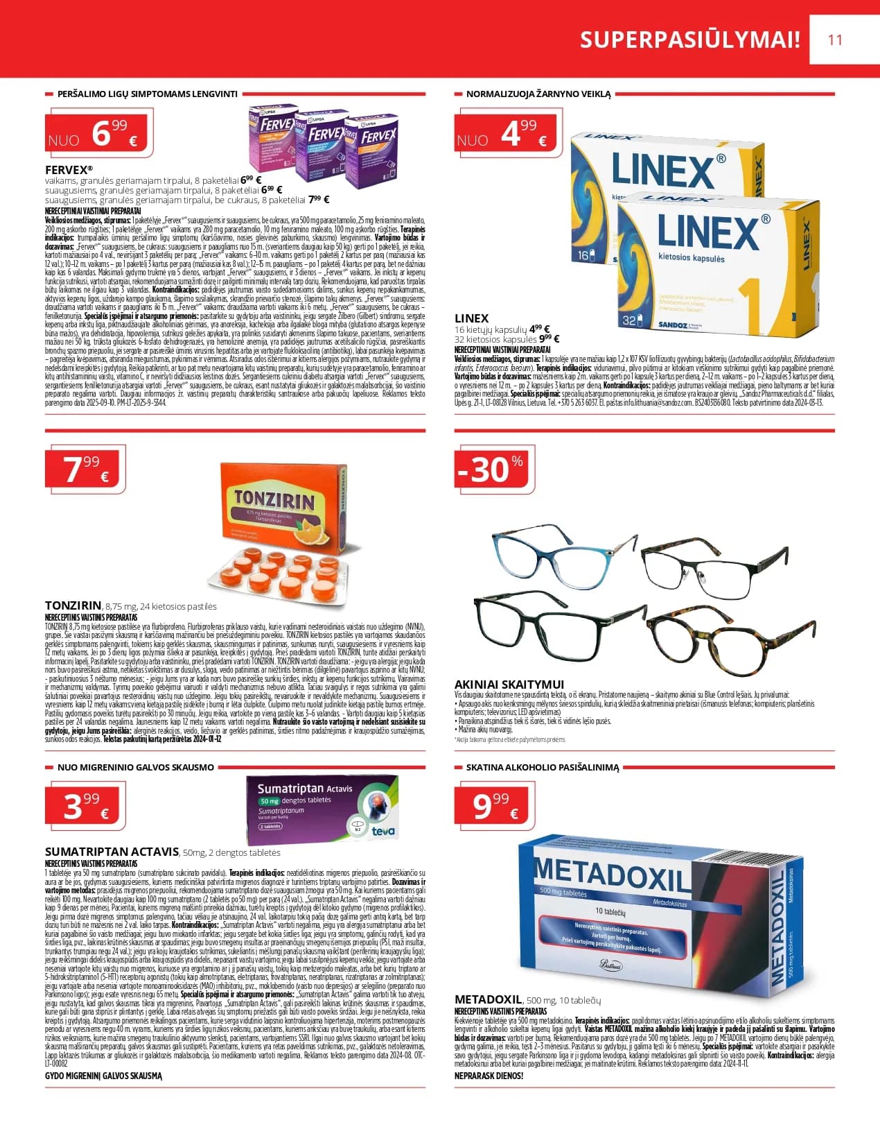 NORFA VAISTINĖ akcijų ir nuolaidų leidinys nuo 2025.12.01 iki 2025.12.31 - 11