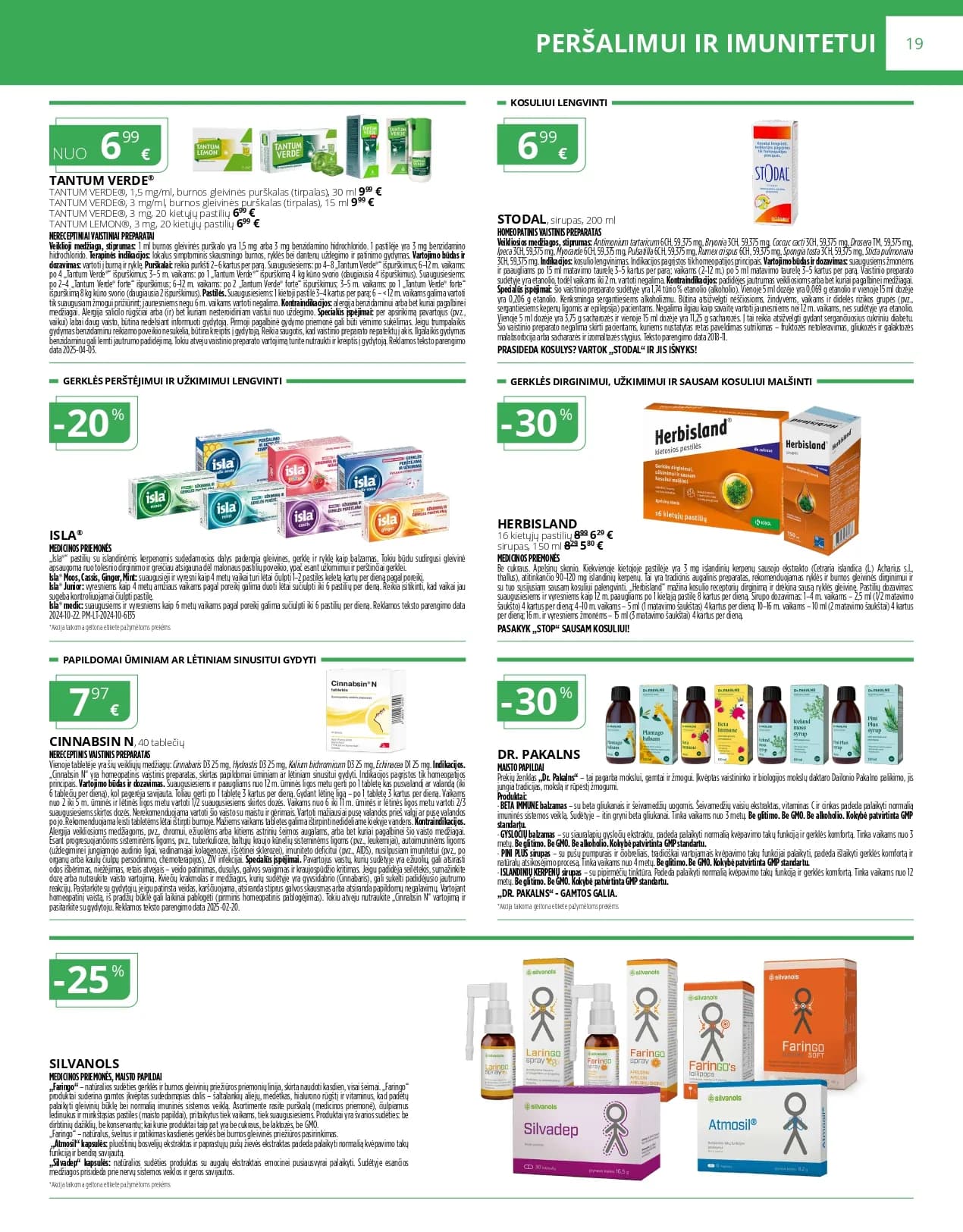 NORFA VAISTINĖ akcijų ir nuolaidų leidinys nuo 2025.12.01 iki 2025.12.31 - 19