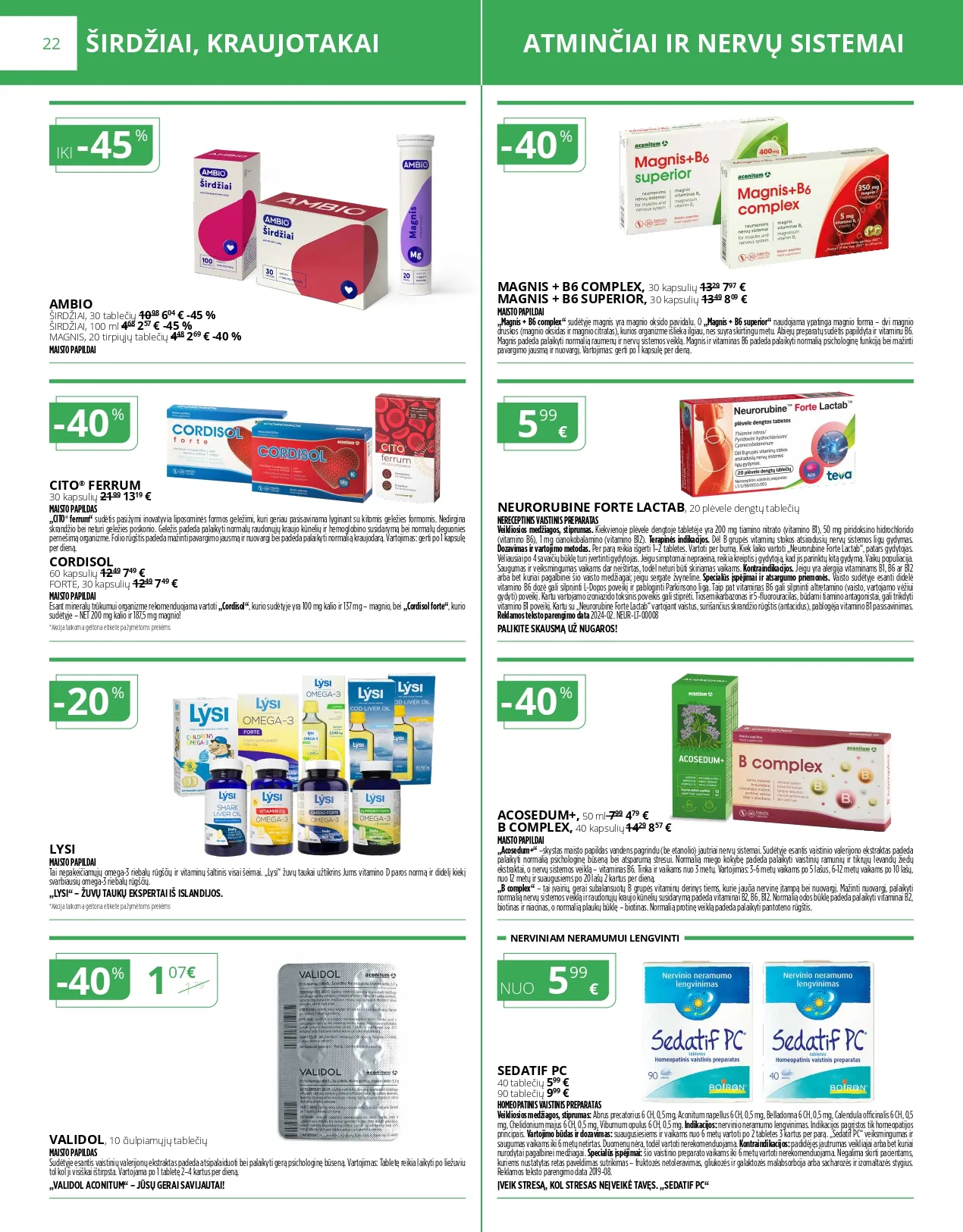 NORFA VAISTINĖ akcijų ir nuolaidų leidinys nuo 2025.12.01 iki 2025.12.31 - 22