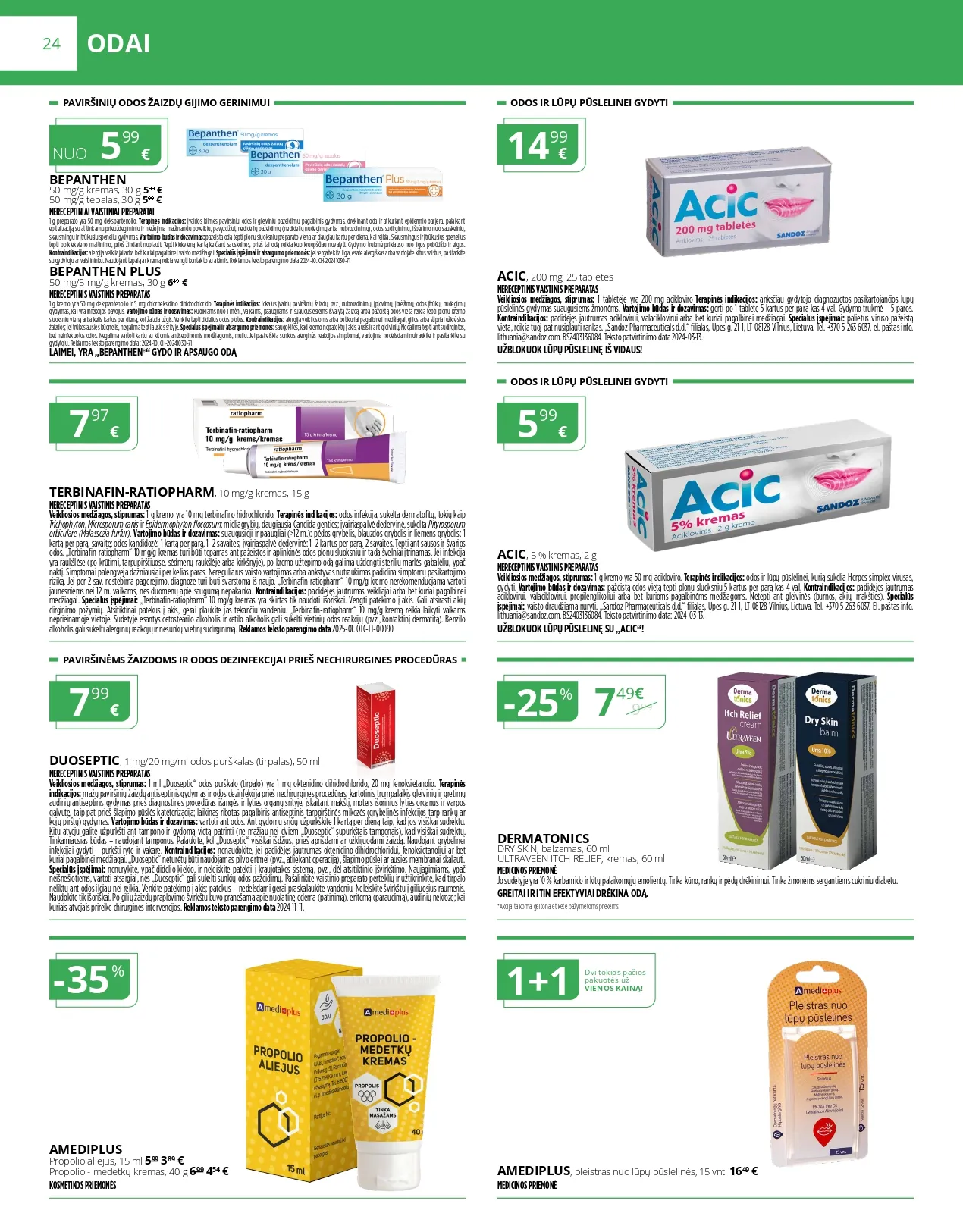 NORFA VAISTINĖ akcijų ir nuolaidų leidinys nuo 2025.12.01 iki 2025.12.31 - 24