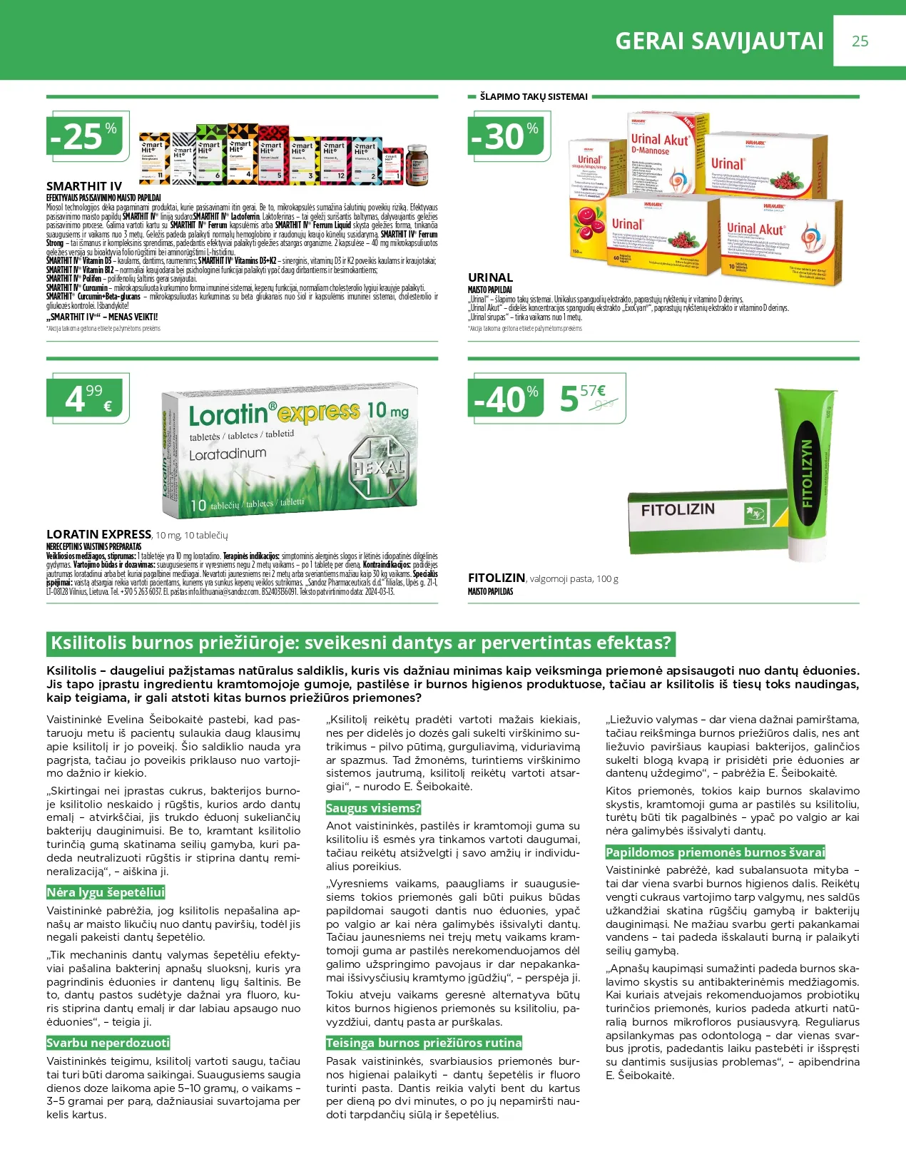 NORFA VAISTINĖ akcijų ir nuolaidų leidinys nuo 2025.12.01 iki 2025.12.31 - 25