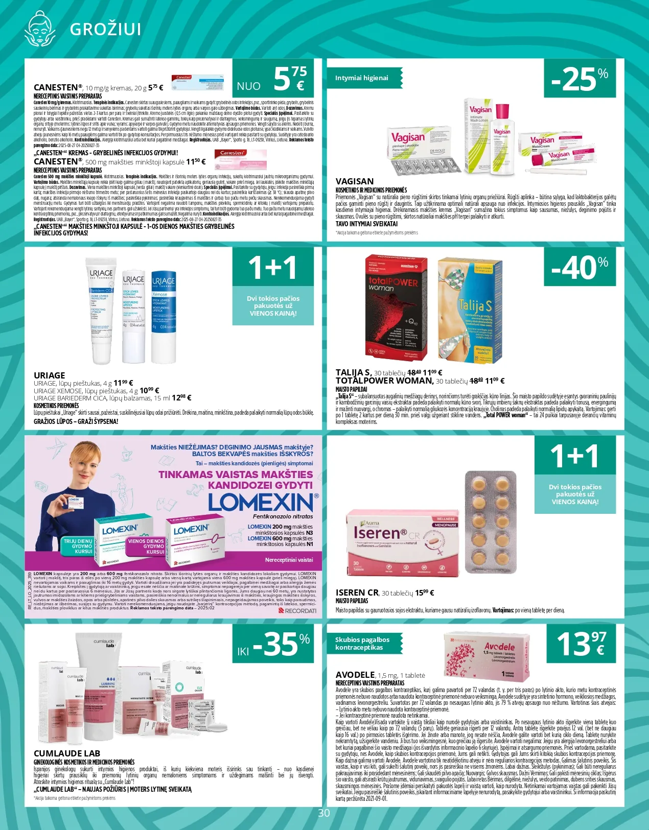 NORFA VAISTINĖ akcijų ir nuolaidų leidinys nuo 2025.12.01 iki 2025.12.31 - 30