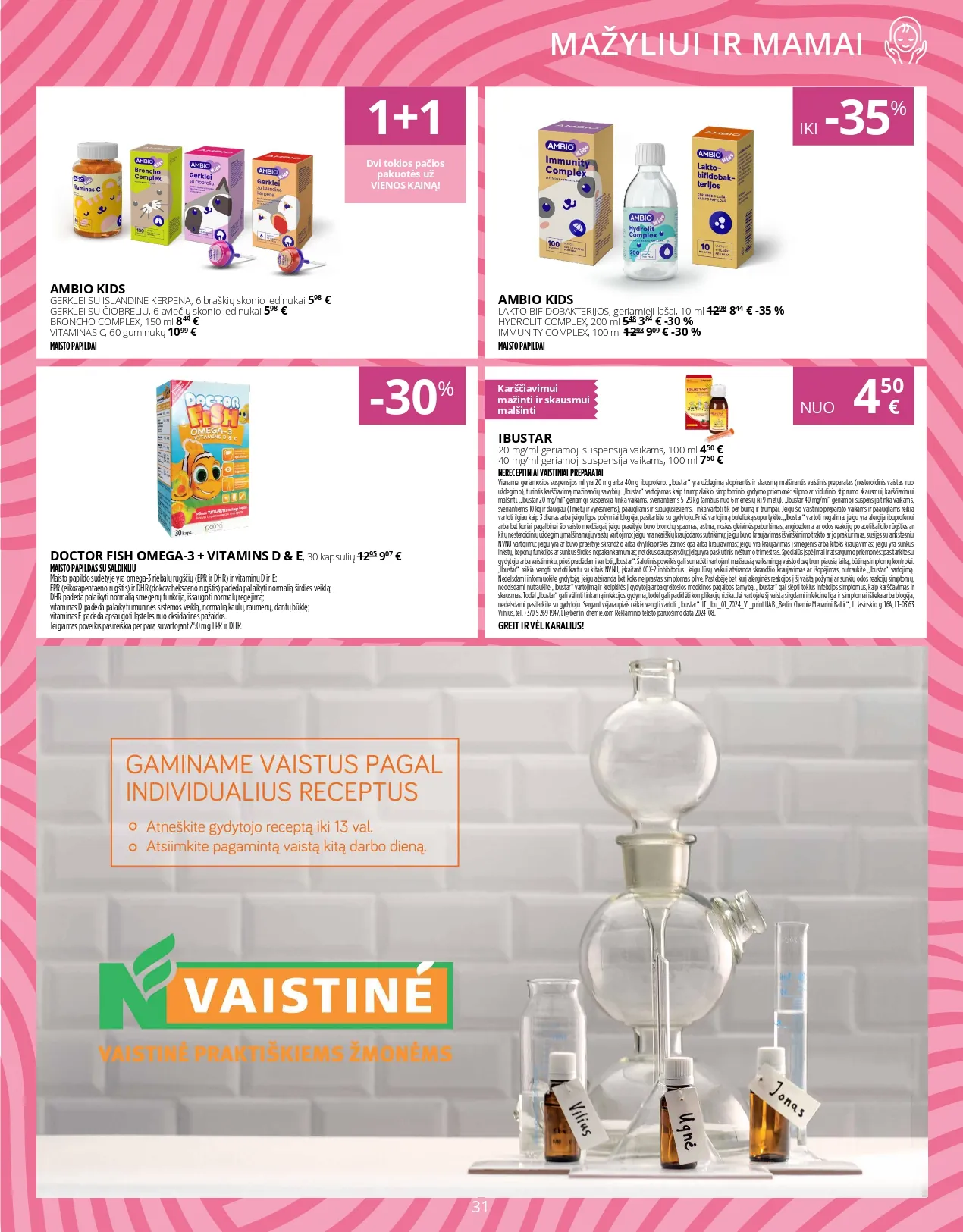NORFA VAISTINĖ akcijų ir nuolaidų leidinys nuo 2025.12.01 iki 2025.12.31 - 31