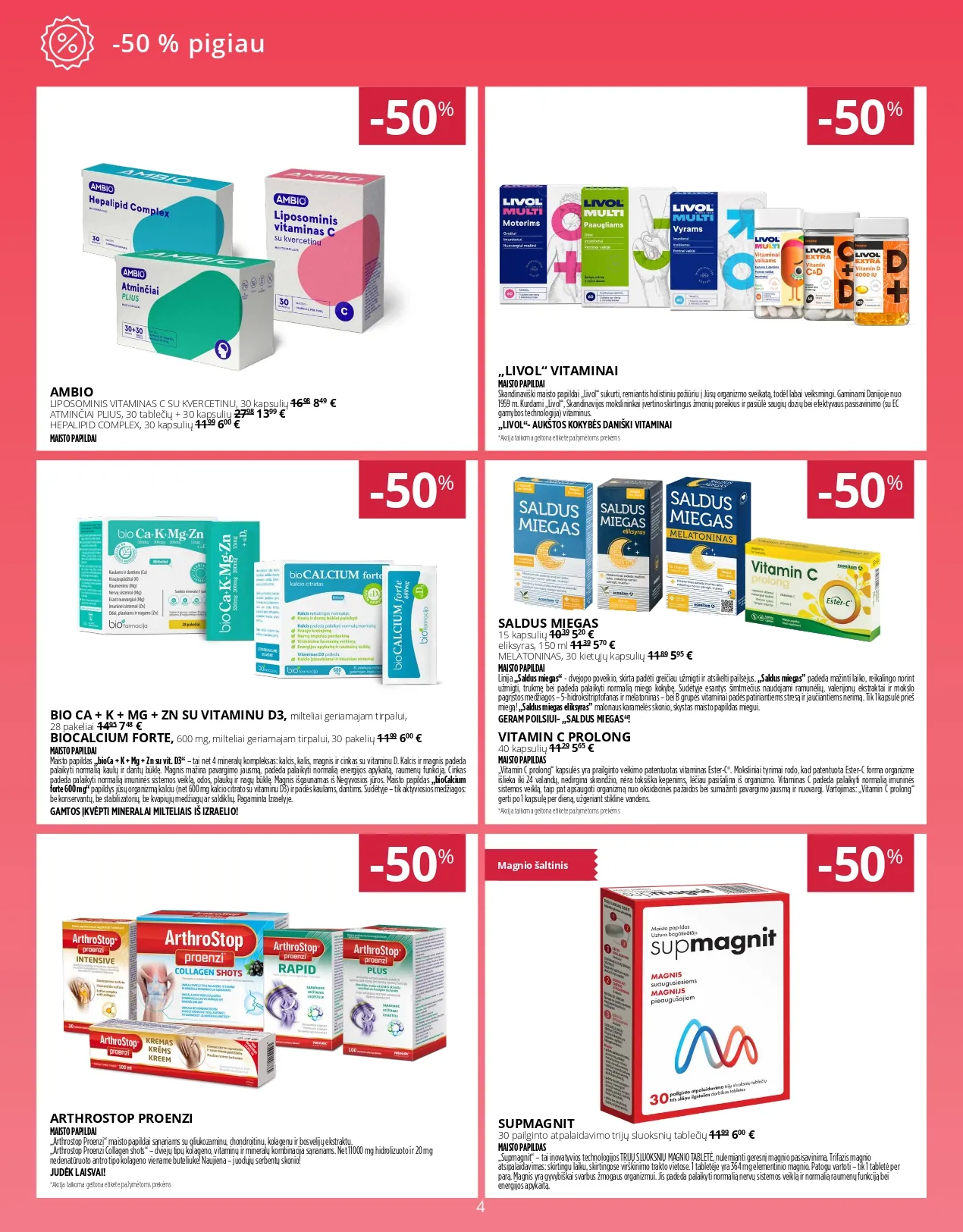 NORFA VAISTINĖ akcijų ir nuolaidų leidinys nuo 2025.12.01 iki 2025.12.31 - 4