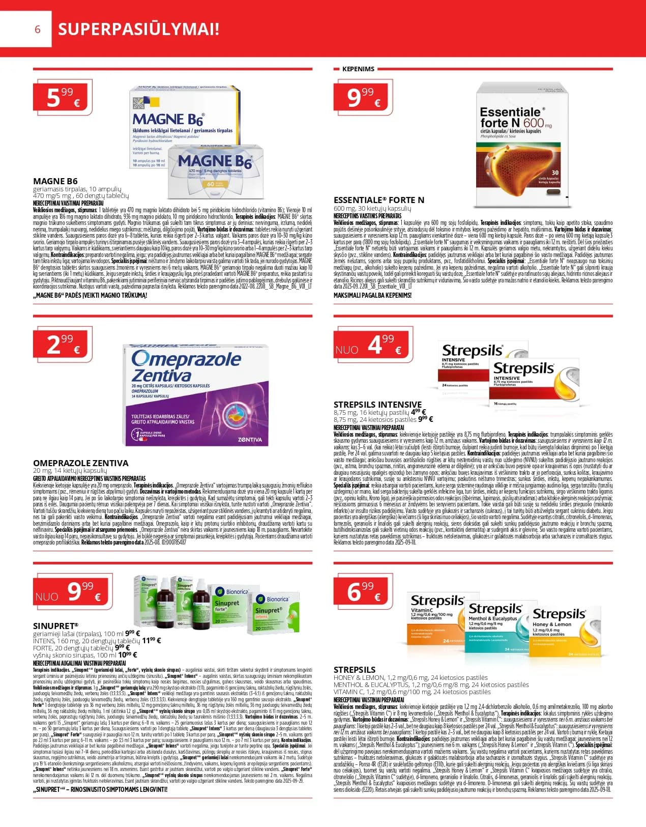 NORFA VAISTINĖ akcijų ir nuolaidų leidinys nuo 2025.12.01 iki 2025.12.31 - 6
