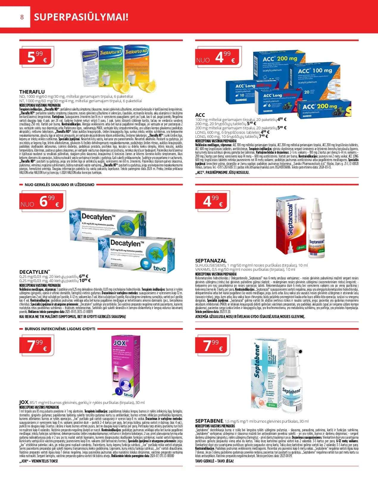 NORFA VAISTINĖ akcijų ir nuolaidų leidinys nuo 2025.12.01 iki 2025.12.31 - 8