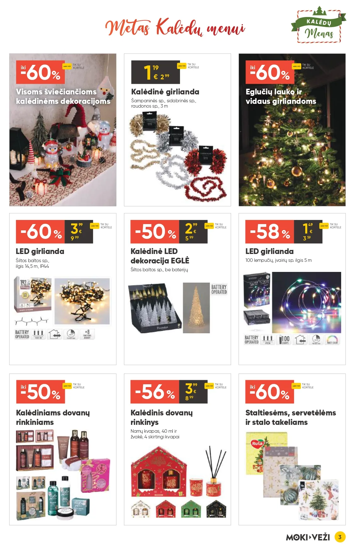 MOKI VEŽI akcijų ir nuolaidų leidinys Nr. 13 nuo 2025.12.11 iki 2026.01.06