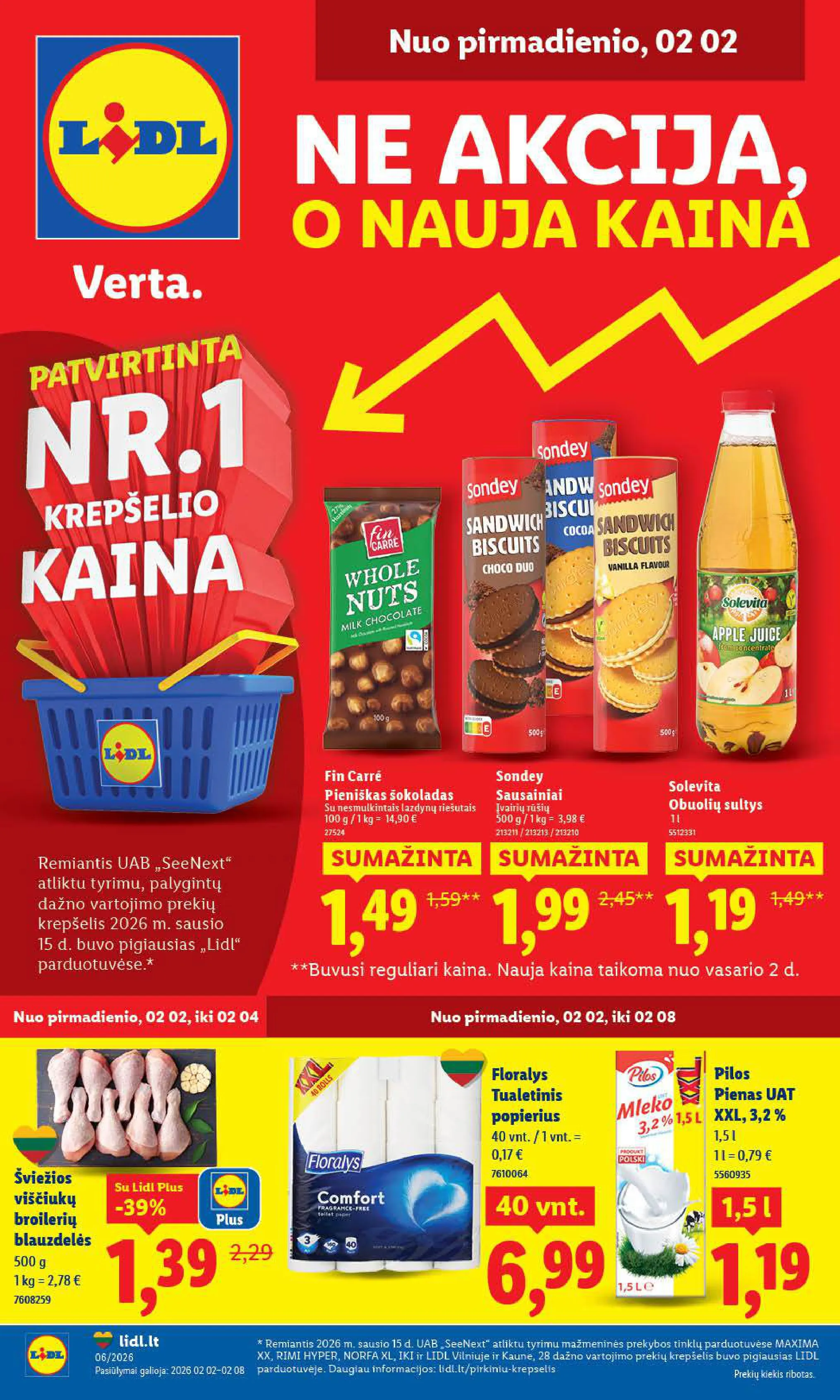 LIDL akcijų ir nuolaidų leidinys Nr. 6 nuo 2026.02.02 iki 2026.02.08 - 1