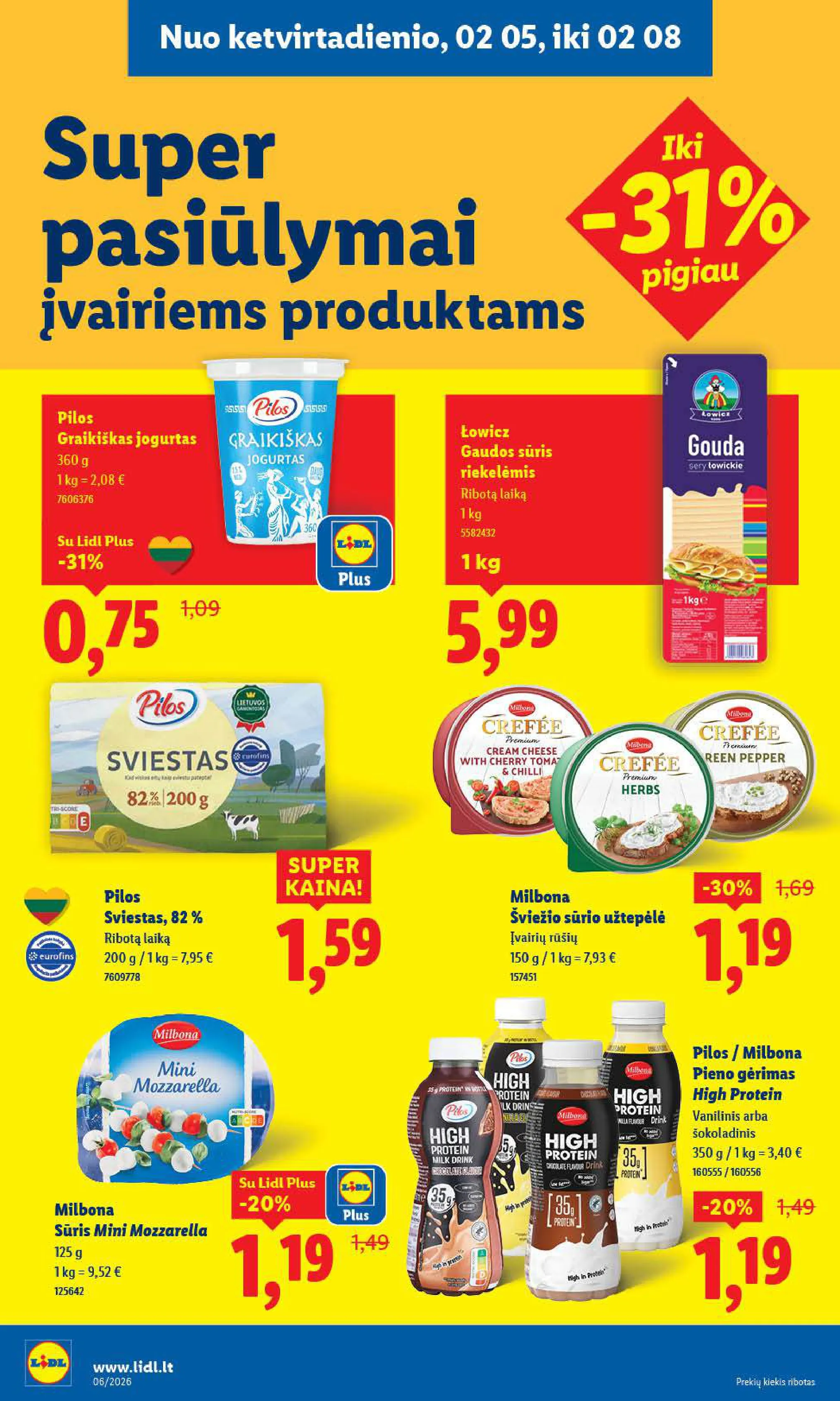 LIDL akcijų ir nuolaidų leidinys Nr. 6 nuo 2026.02.02 iki 2026.02.08 - 30