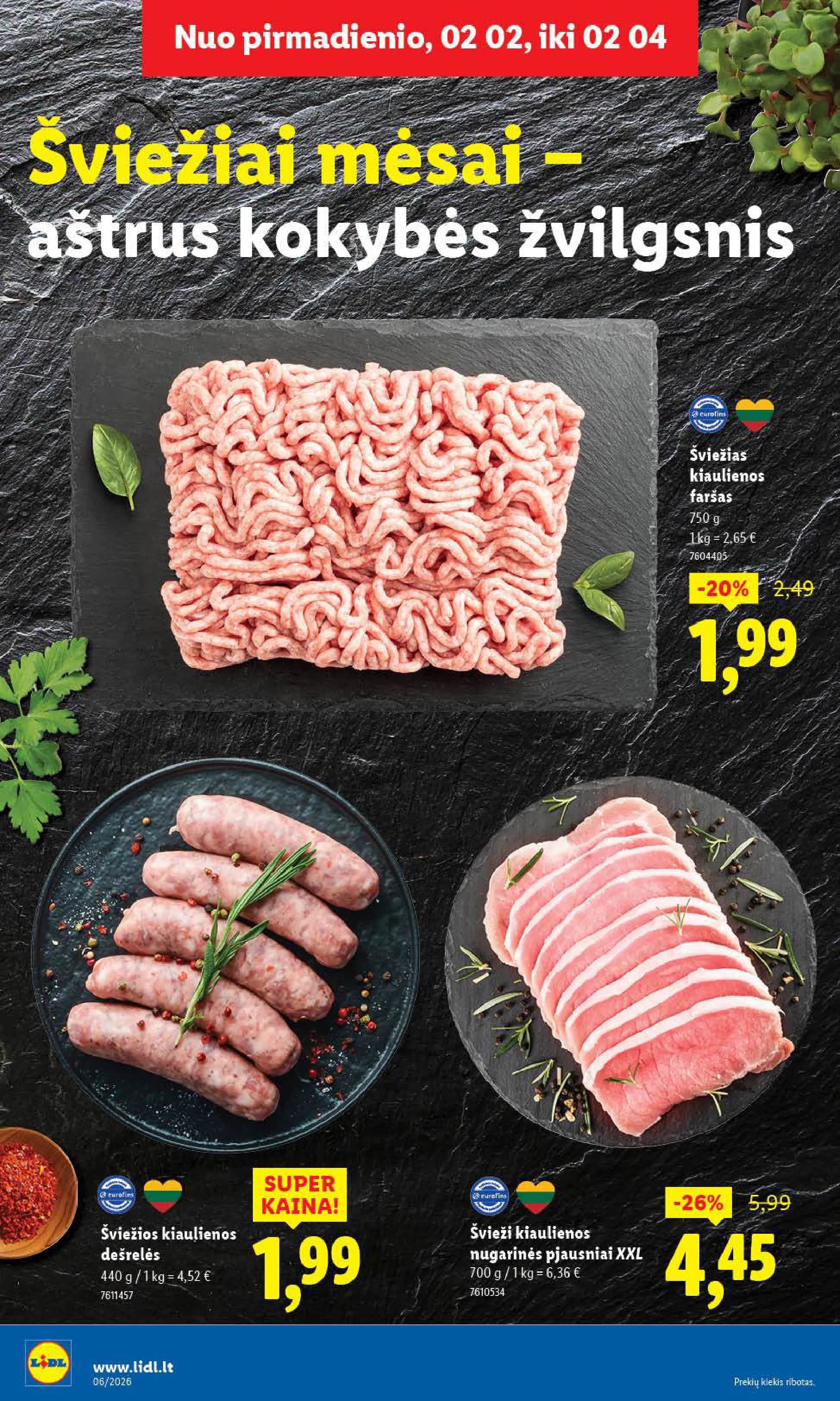 LIDL akcijų ir nuolaidų leidinys Nr. 6 nuo 2026.02.02 iki 2026.02.08 - 6