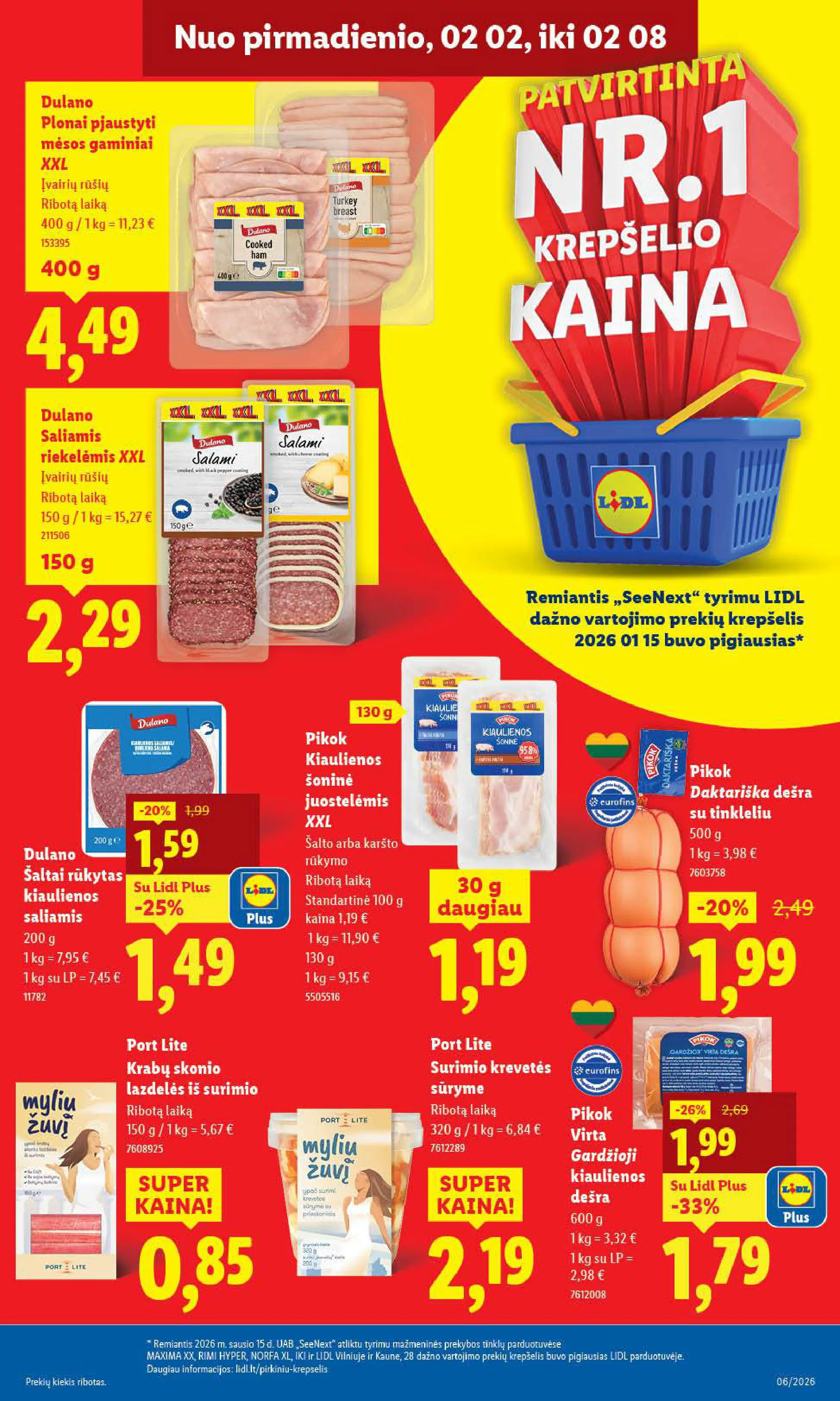 LIDL akcijų ir nuolaidų leidinys Nr. 6 nuo 2026.02.02 iki 2026.02.08 - 7