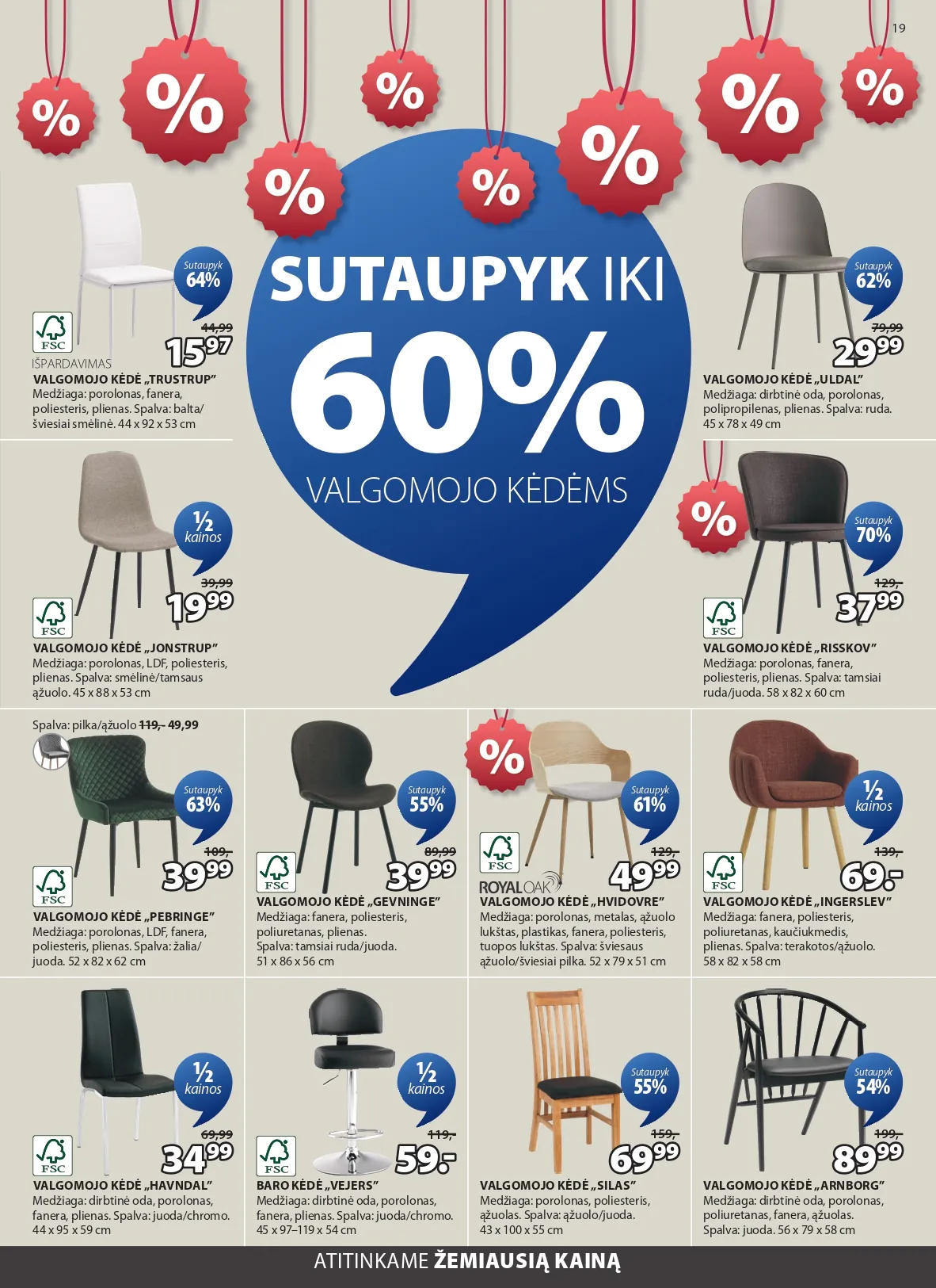 JYSK akcijų ir nuolaidų leidinys nuo 2026.01.06 iki 2026.01.19