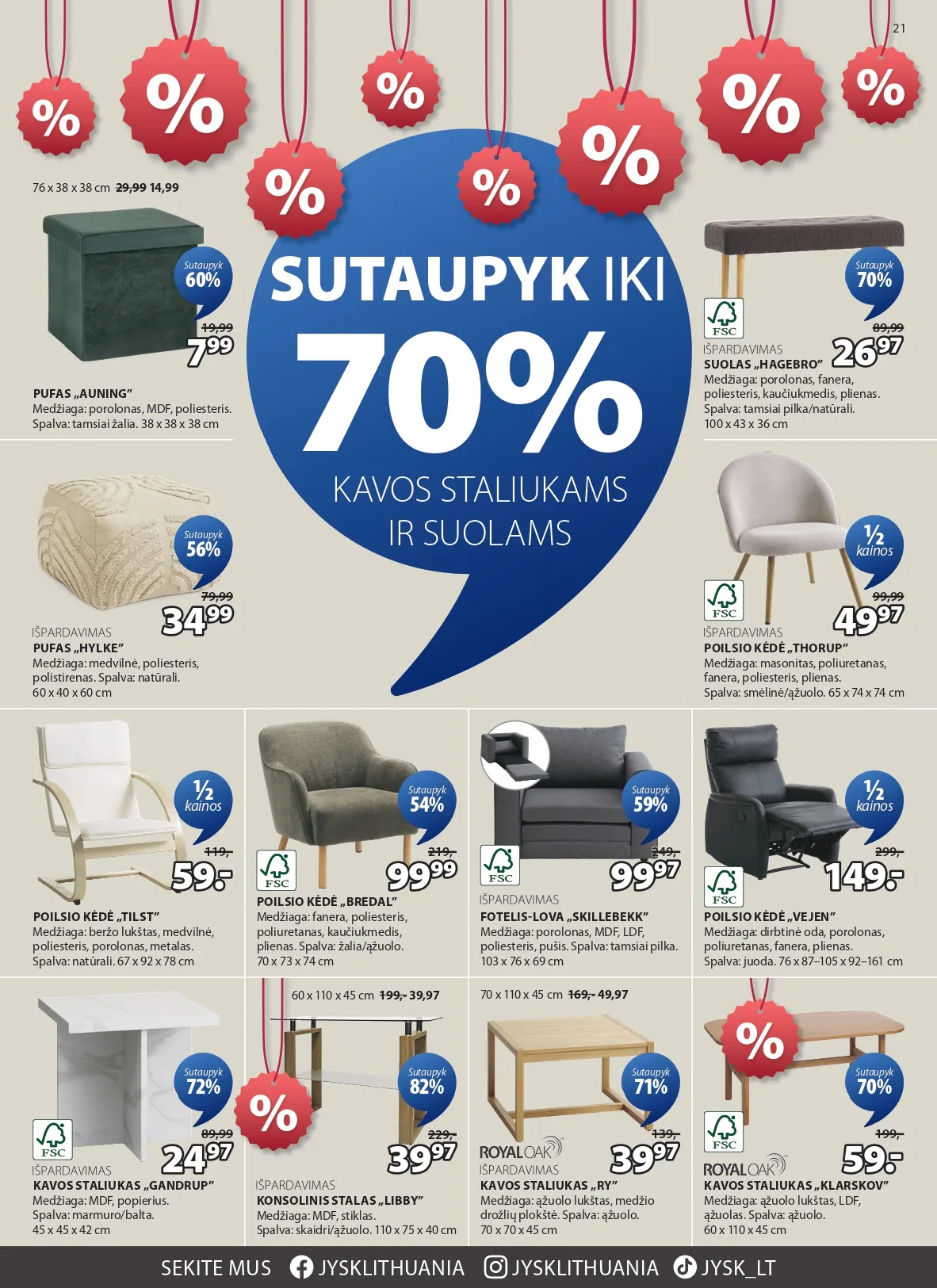 JYSK akcijų ir nuolaidų leidinys nuo 2026.01.06 iki 2026.01.19