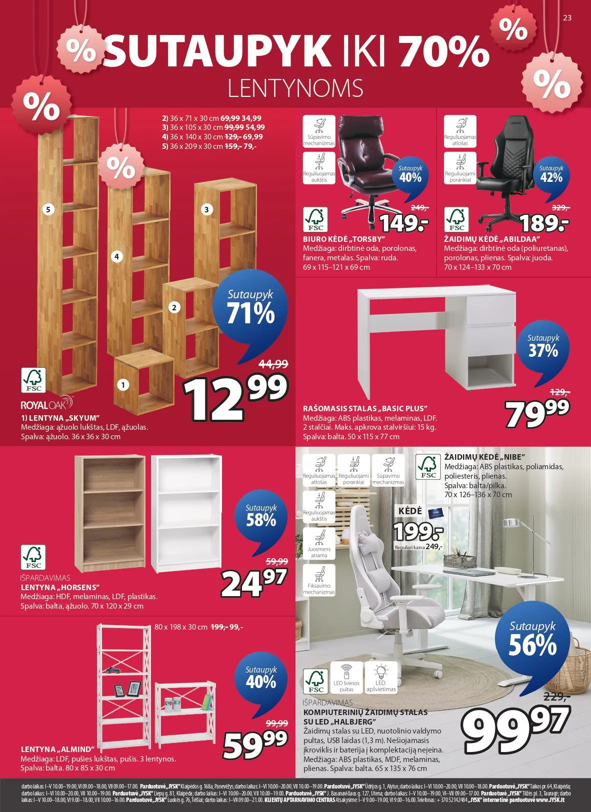 JYSK akcijų ir nuolaidų leidinys nuo 2026.01.06 iki 2026.01.19