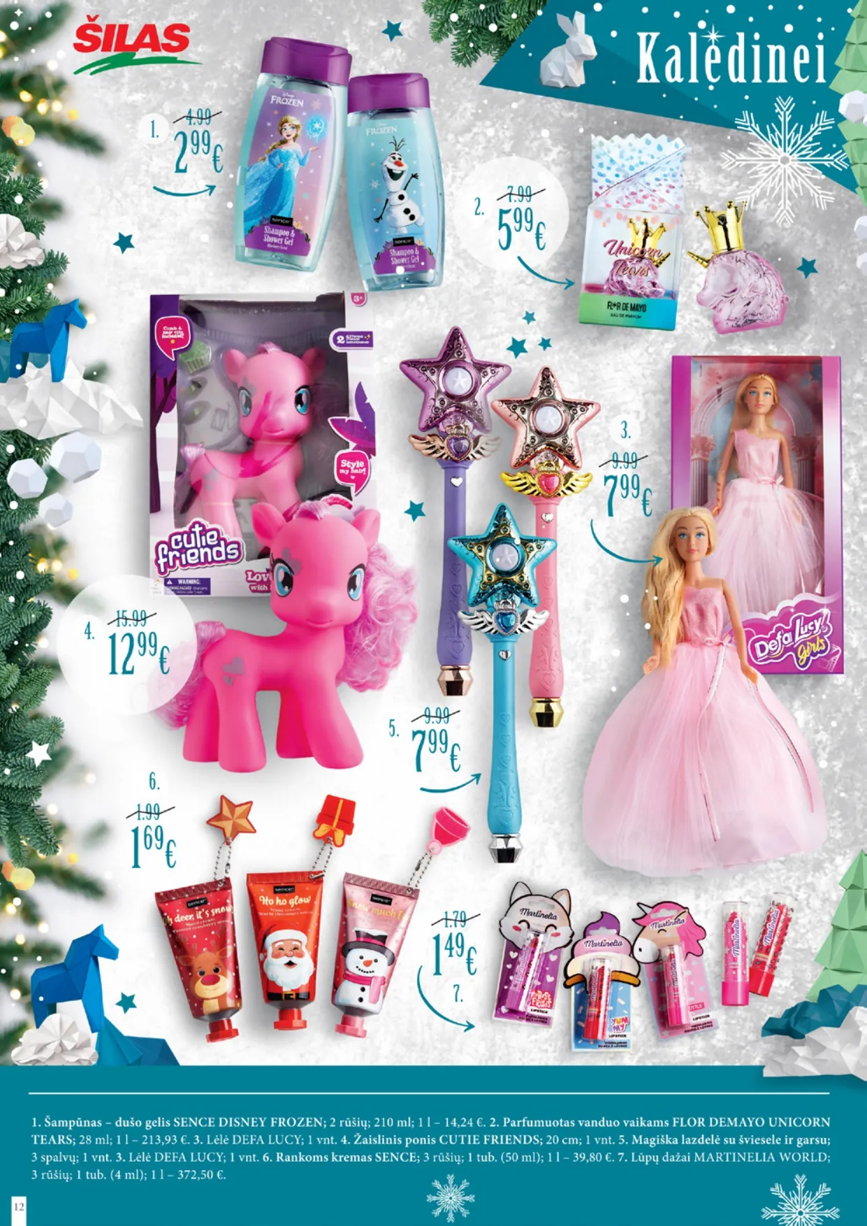 ŠILAS šventinis akcijų ir nuolaidų leidinys "Magiškos Kalėdos" nuo 2025.12.03 iki 2026.01.06 - 12