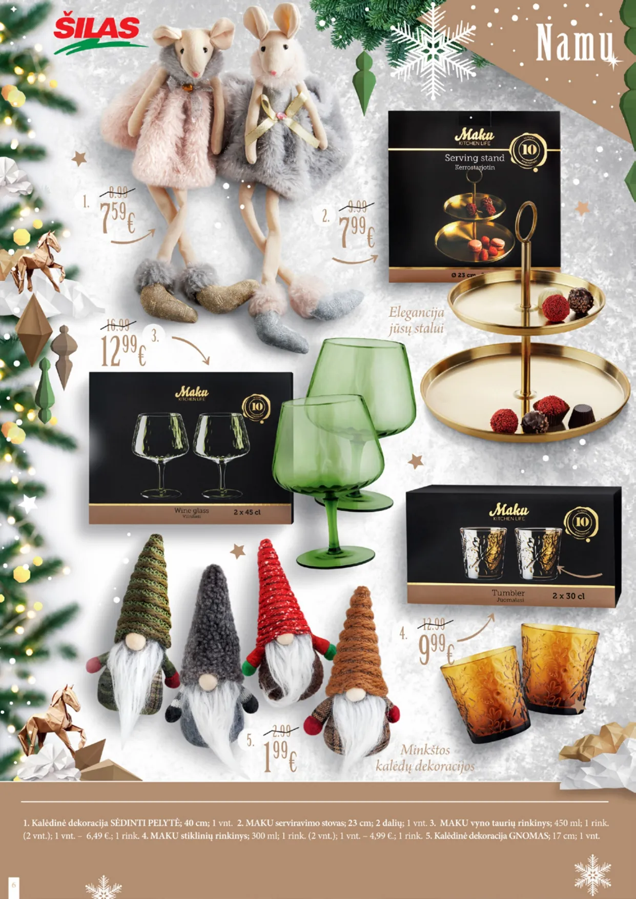 ŠILAS šventinis akcijų ir nuolaidų leidinys "Magiškos Kalėdos" nuo 2025.12.03 iki 2026.01.06 - 6